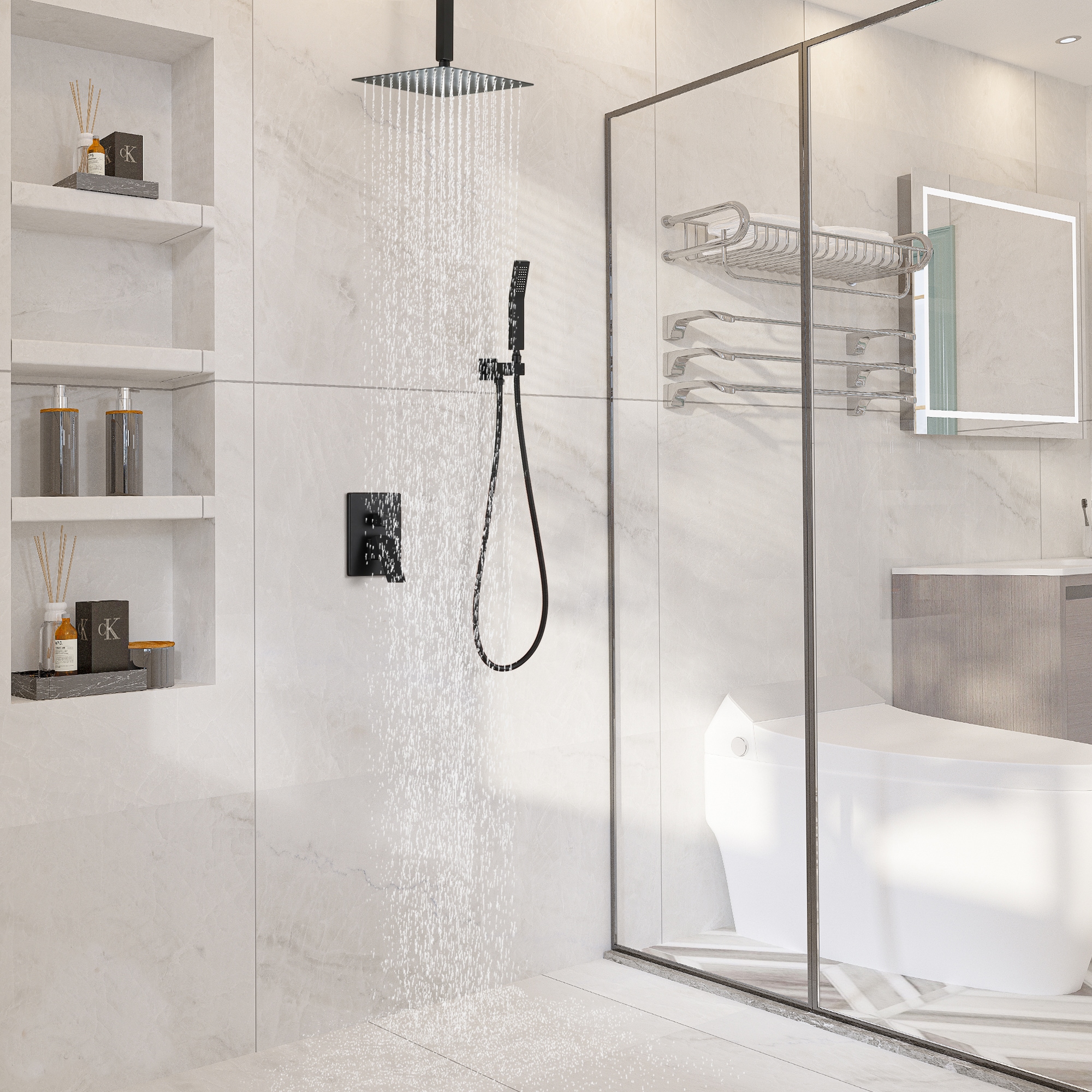 Mondawe MOEB102-10MB Showerhead-Bar-Panels - View #2