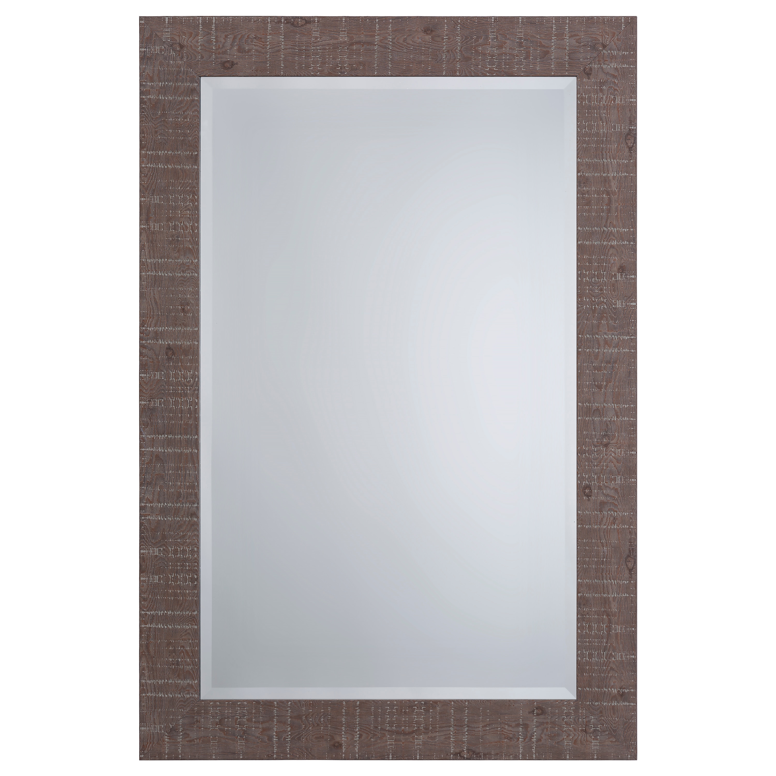 Yosemite Home Decor MINT006 24-in W x 36.0-in H Rectangle Brown/tan Framed Wall Mirror