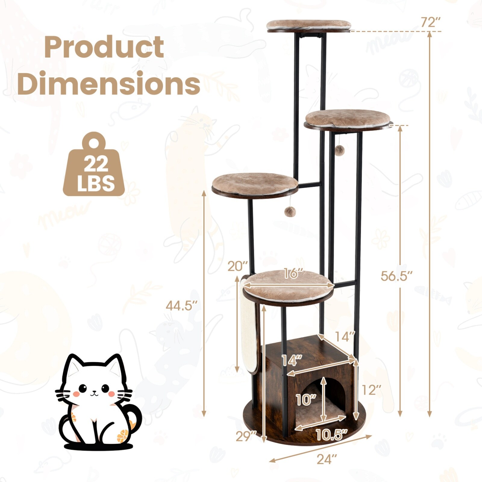 SUGIFT LW038SUGHY1259 Cat-Trees - View #3