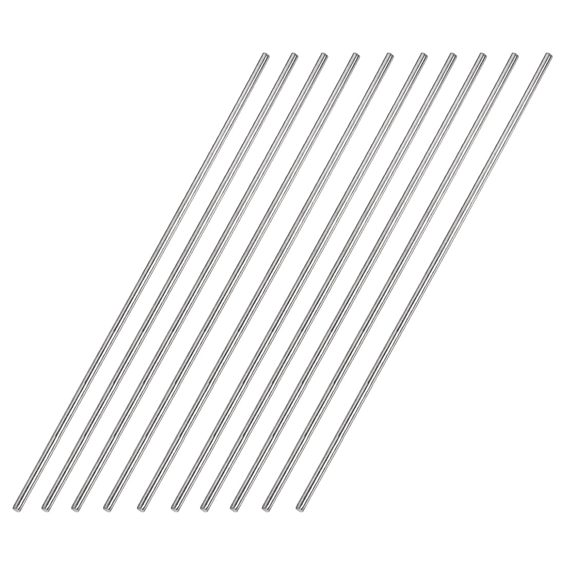 Unique Bargains 2.5mm x 250mm 304 Stainless Steel Solid Round Rod for DIY Craft 10pcs