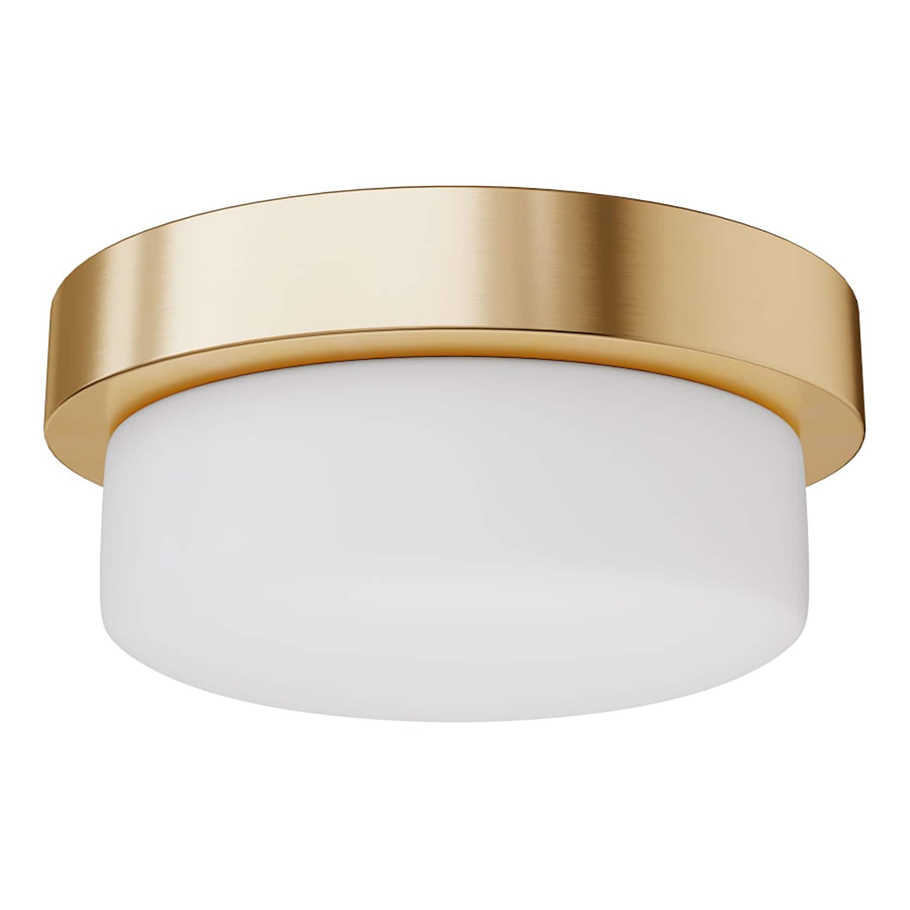 Signature Hardware 482636 Leavells 1-Light Brushed Gold Flush Mount Light