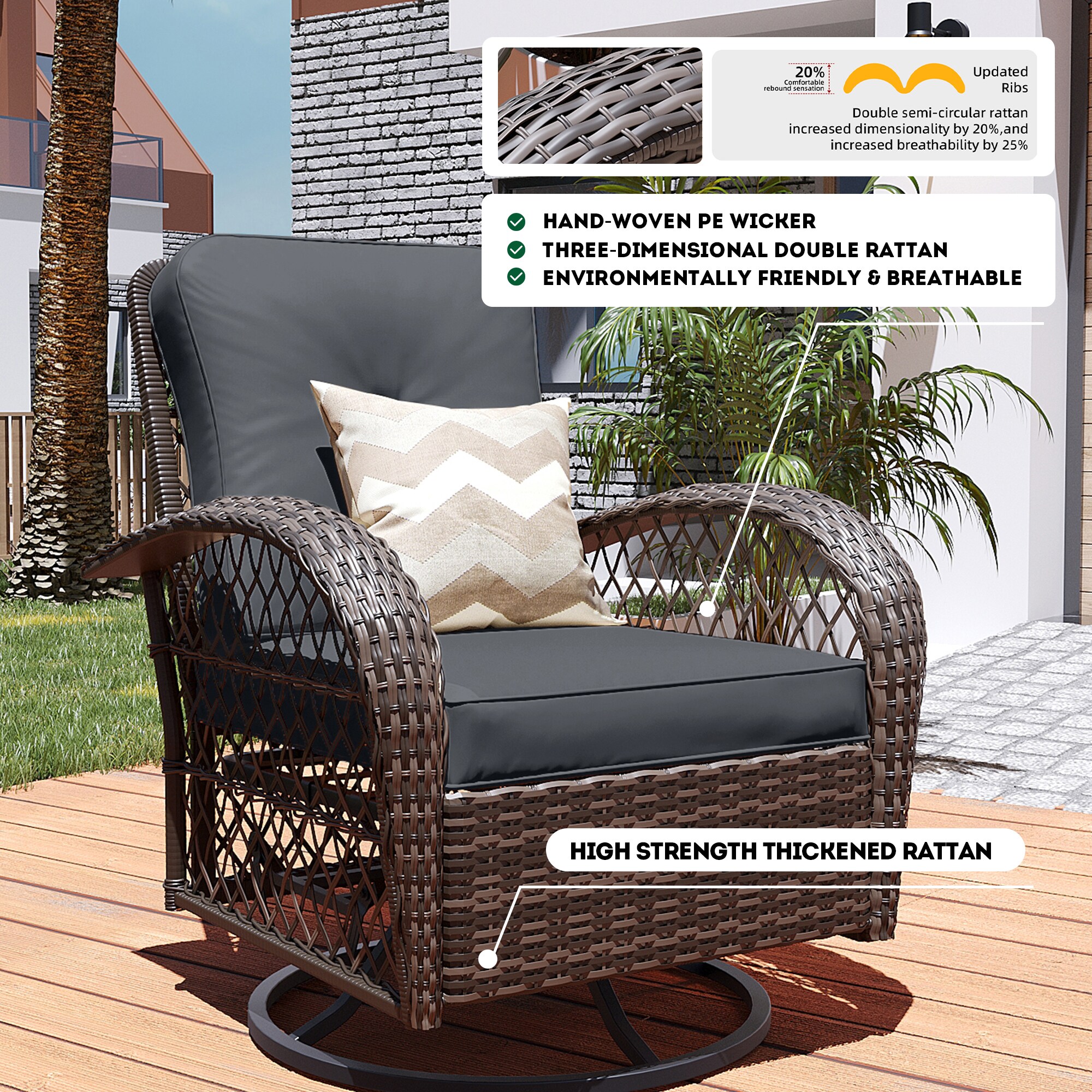 Patio Watcher LS-RT7-Y9-B3 Patio-Conversation-Sets - View #6