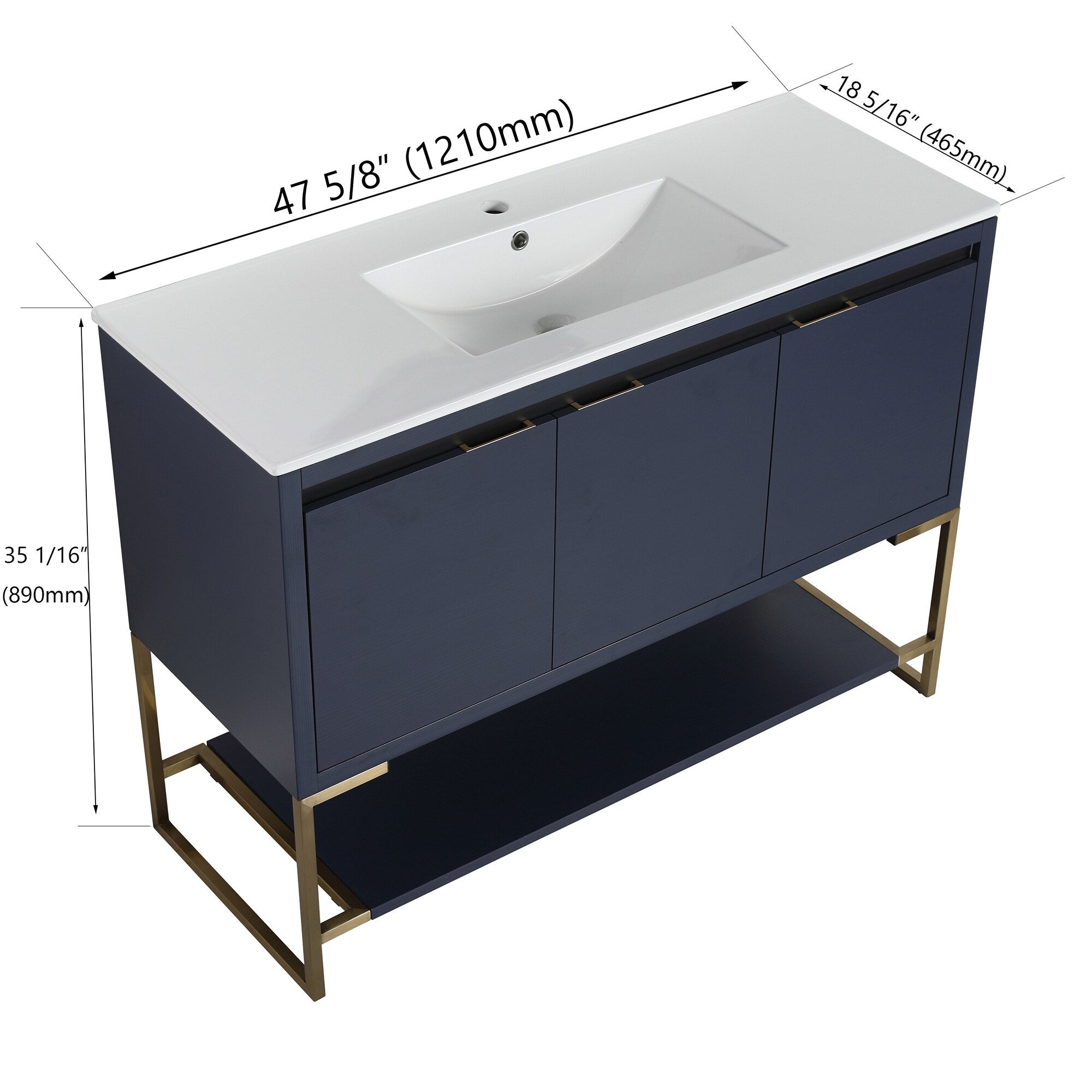 Forclover QNM-0848-CAW Bath-Vanity-Combo - View #4