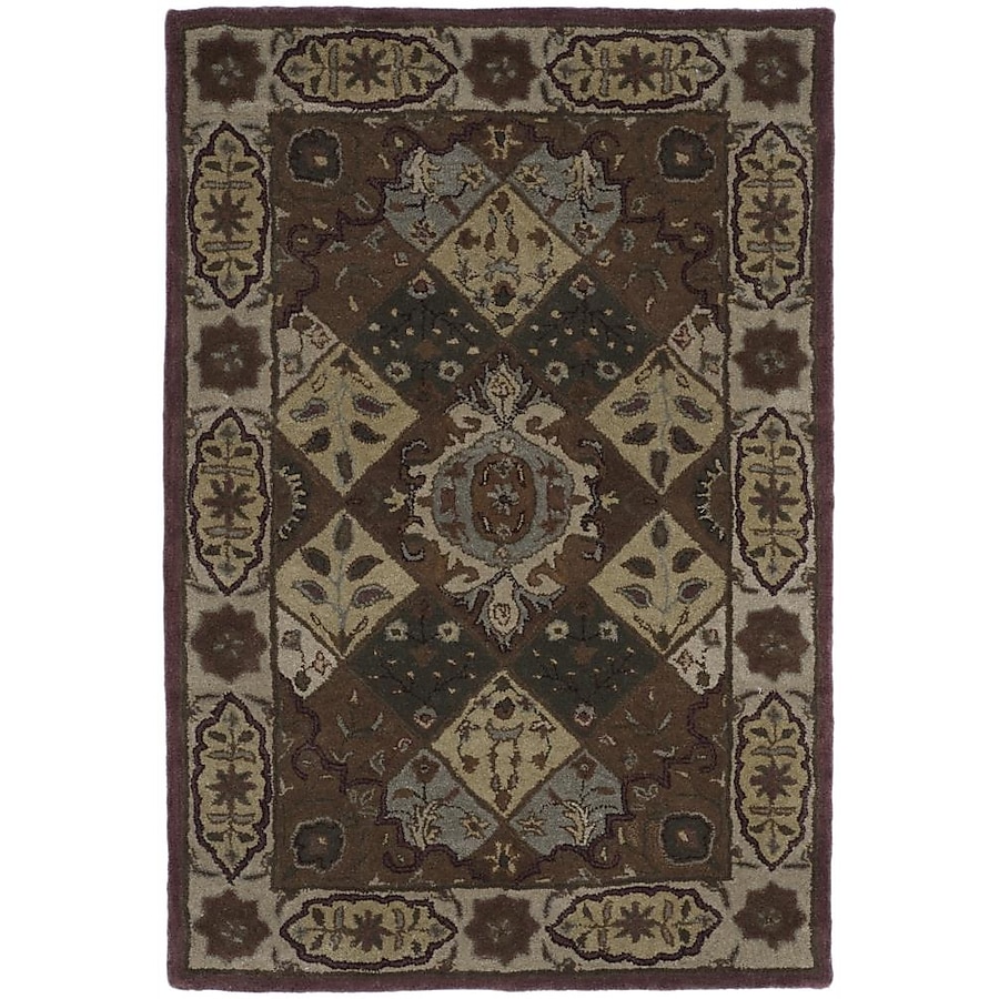Safavieh Heritage Gwali 4 x 6 Rust/Ivory Indoor Floral/Botanical Oriental Handcrafted Area Rug Safavieh Heritage Gwali 4 x 6 Rust/Ivory Indoor Floral/Botanical Oriental Handcrafted Area Rug