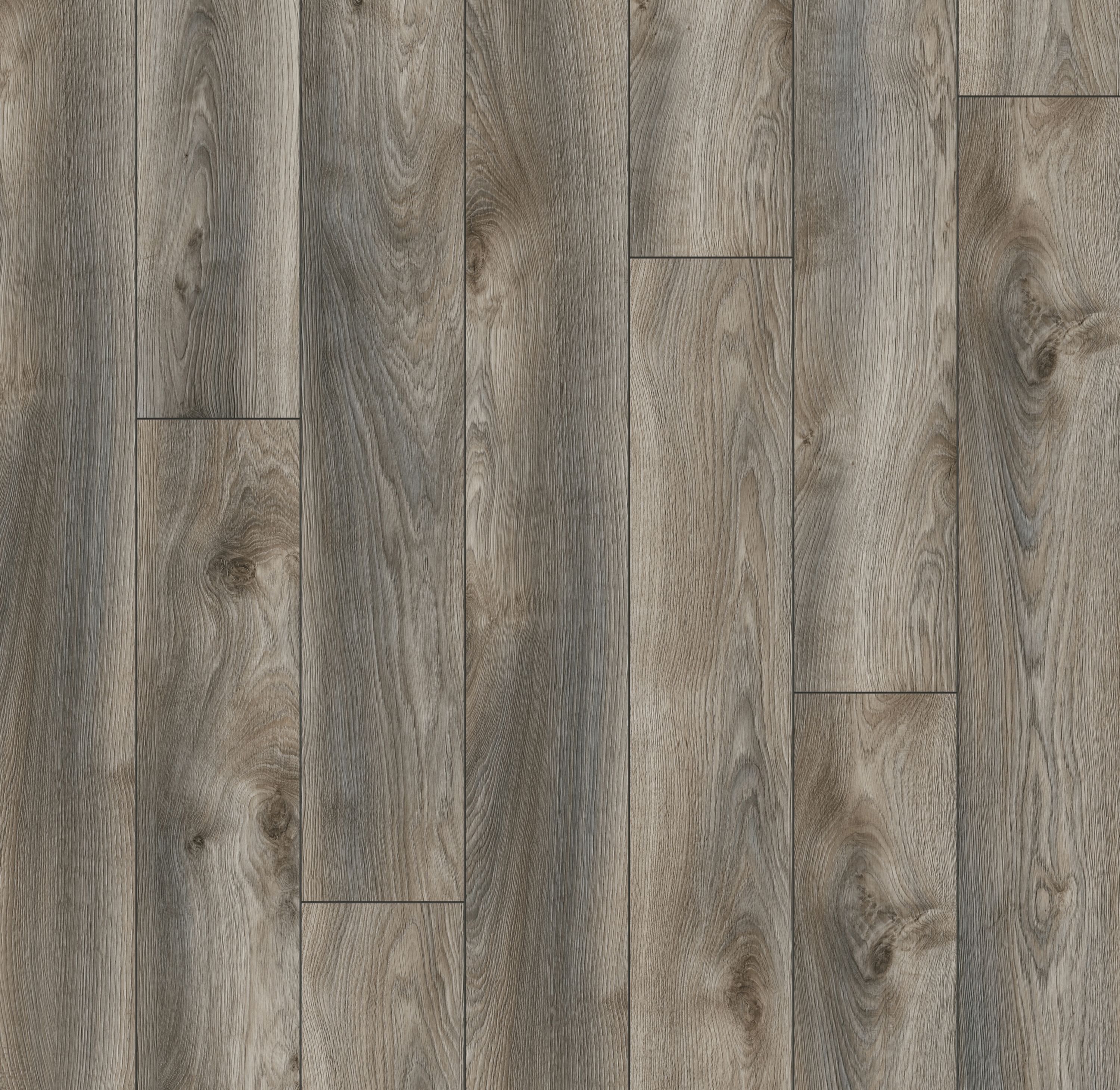 Rona Oak 12-mm T x 7-in W x 72-in L Water Resistant Wood Plank Laminate Flooring (18.84-sq ft) in Gray | - allen + roth L906