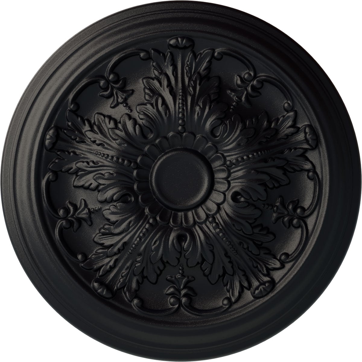 Ekena Millwork CM20DASGS Damon 20-in W x 20-in L Painted Steel Gray Polyurethane Split Ceiling Medallion
