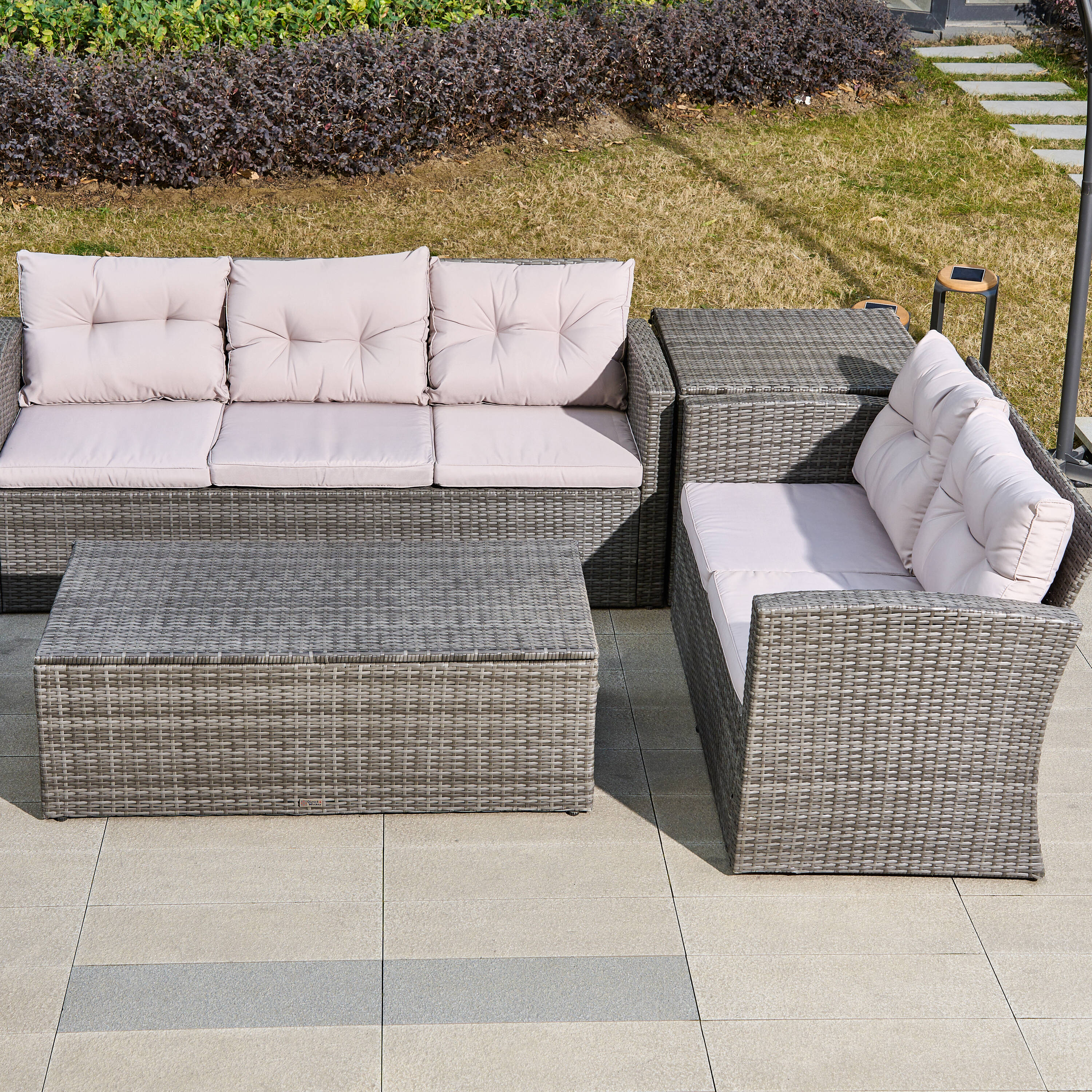 Direct Wicker DWS-1503-GRAY Patio-Sofas-Daybeds - View #10