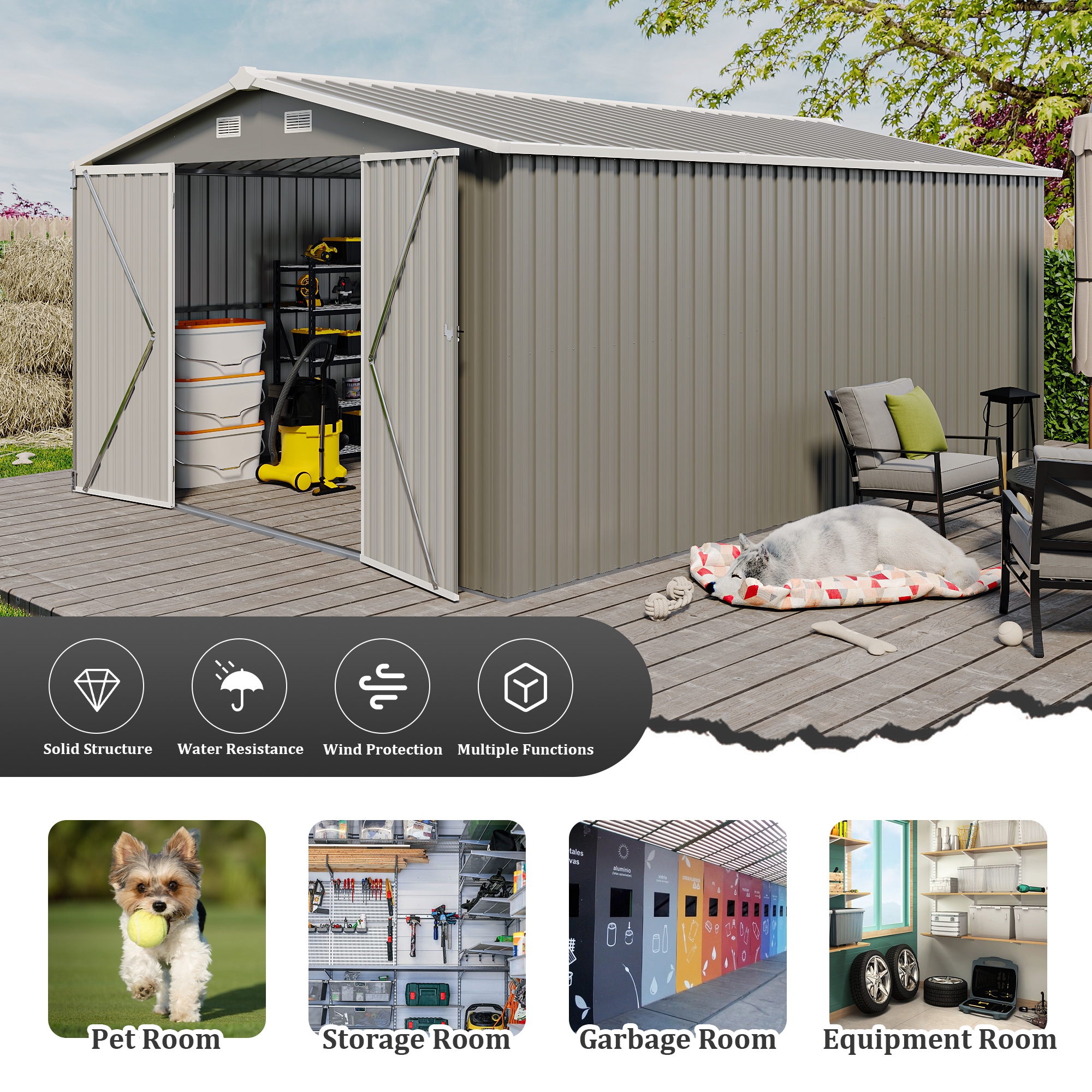 Mondawe MD-MK00005 Metal-Storage-Buildings-Sheds - View #7