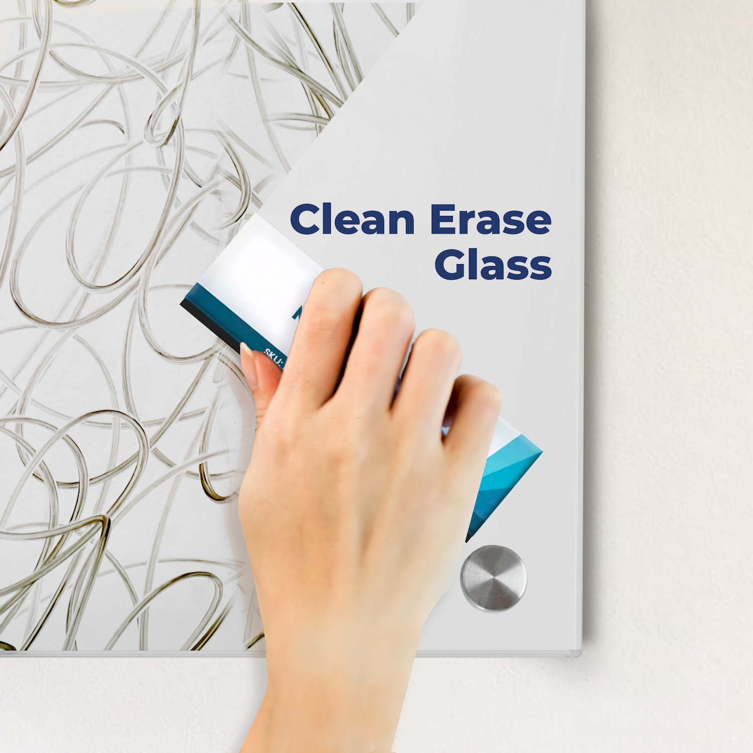 Magnetic Glass Dry Erase Board - 24 x 36- Light Green