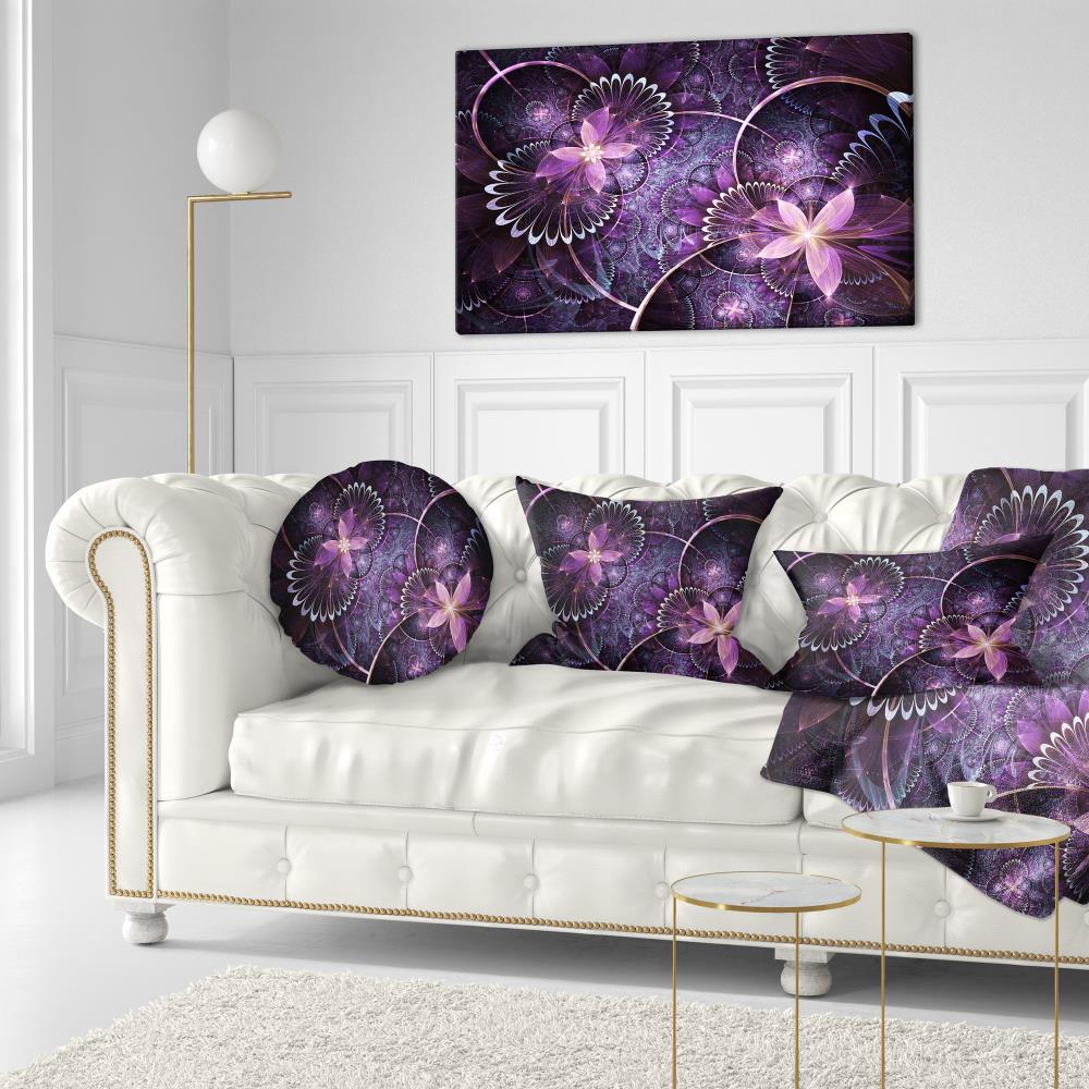 Designart 12-in x 20-in Purple Indoor Decorative Pillow at Lowes.com