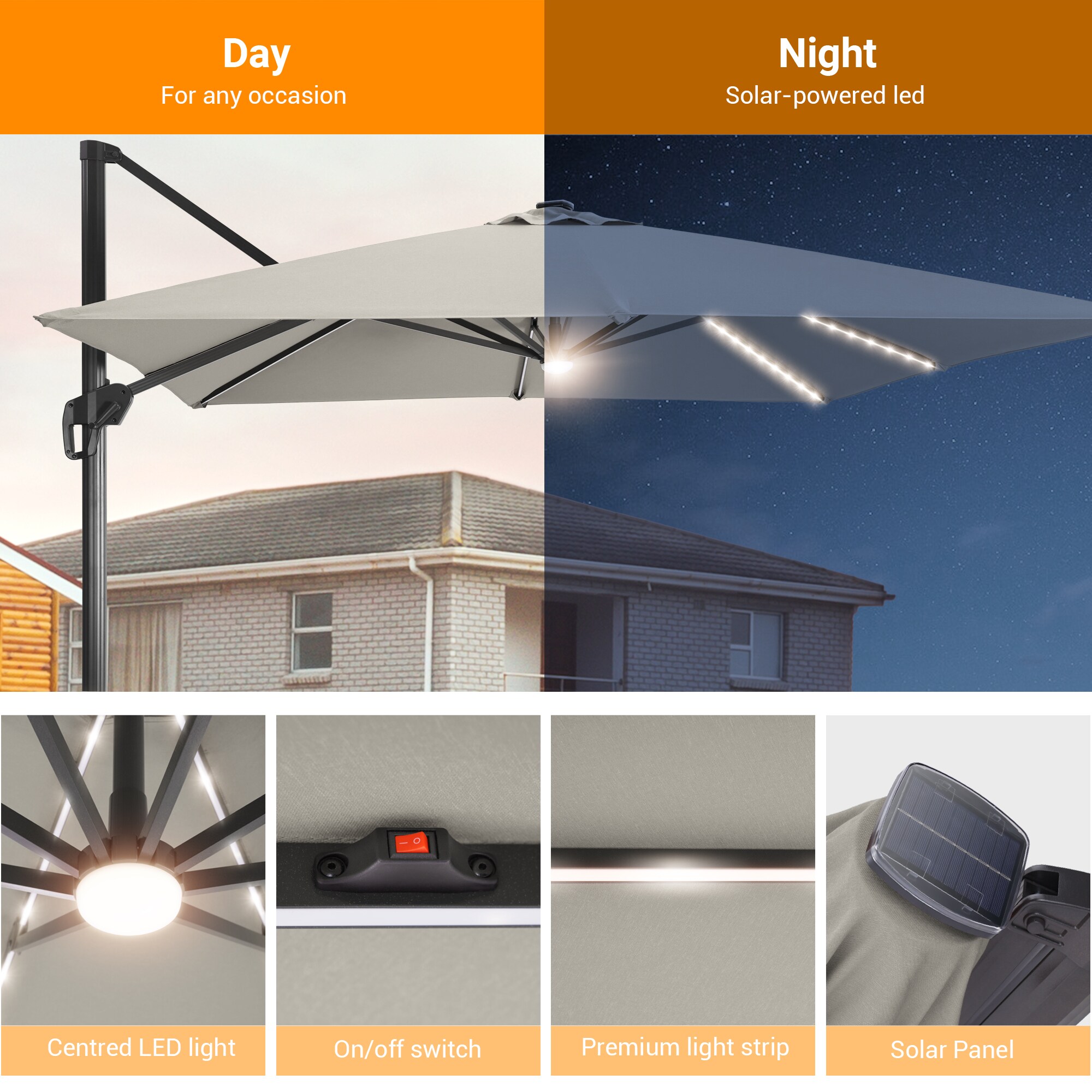 ACEGOSES LW-WB-LED1010GY Umbrellas-2 - View #7