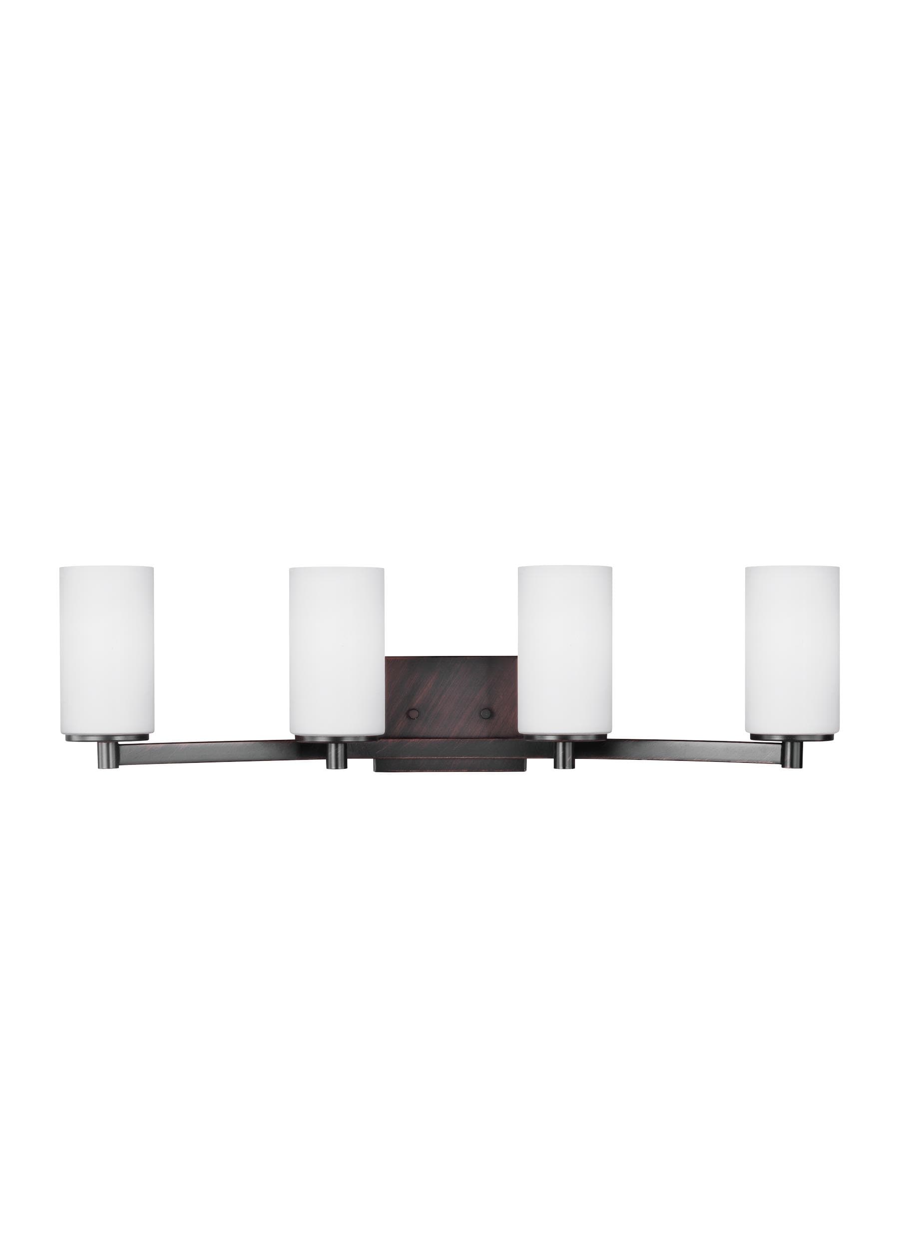 Generation Lighting 4439104EN3-710 Hettinger 29-in 4 -Light Satin Bronze Transitional Vanity light