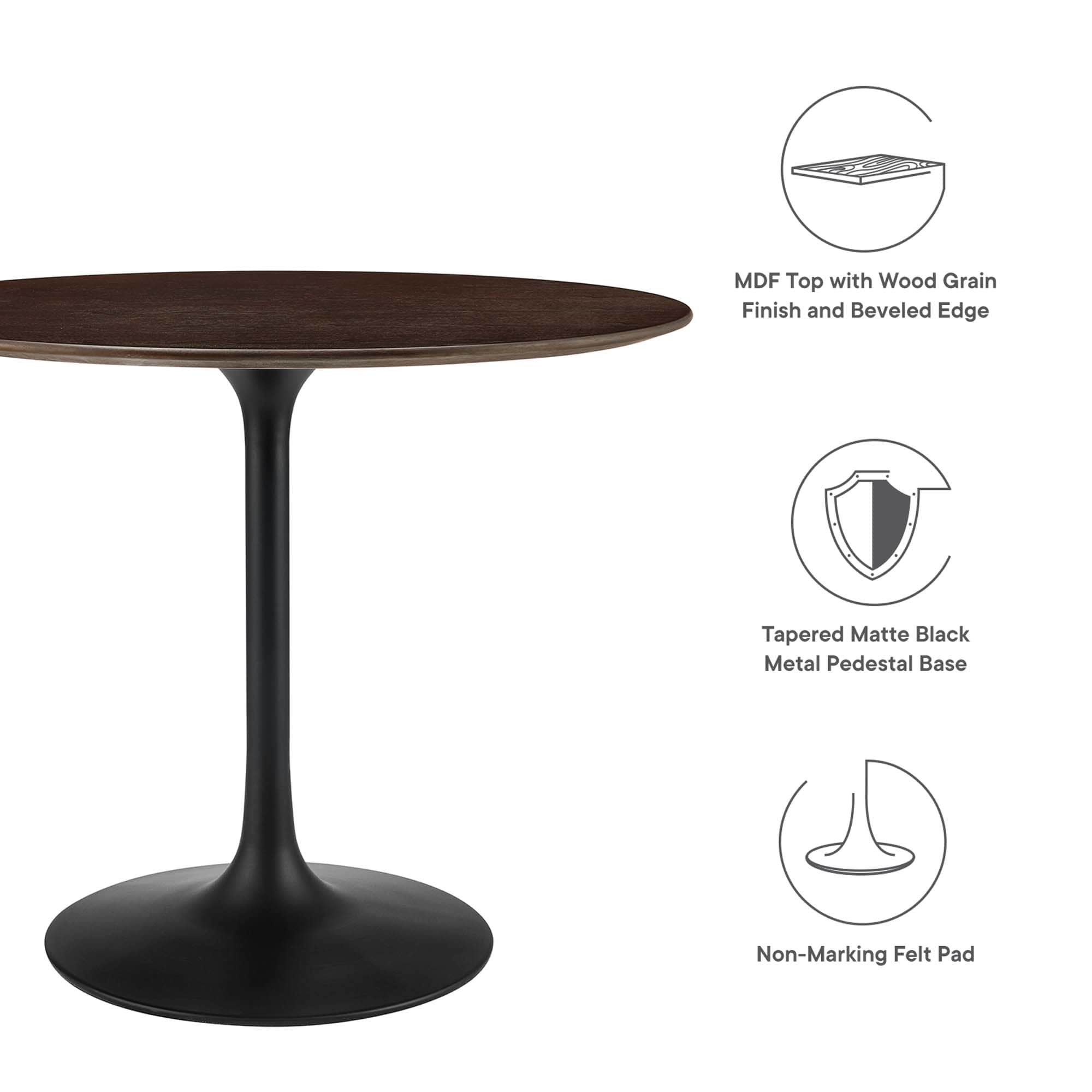 Modway EEI-4862-BLK-CHE Dining-Tables - View #2