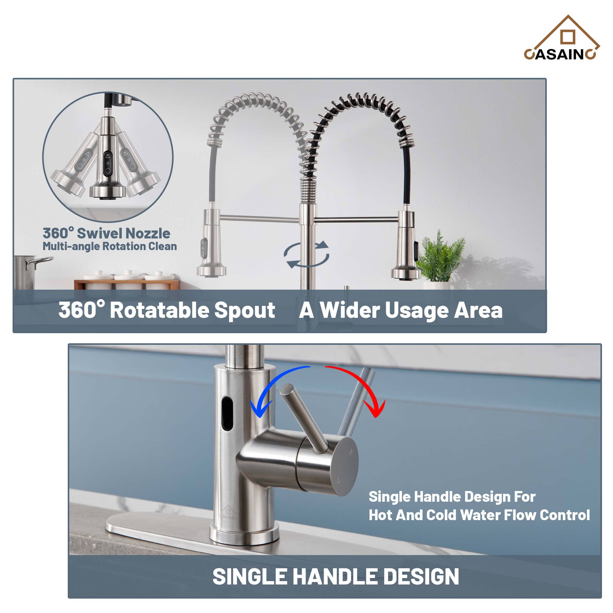 CASAINC WE-BF25MB Kitchen-Faucets - View #7