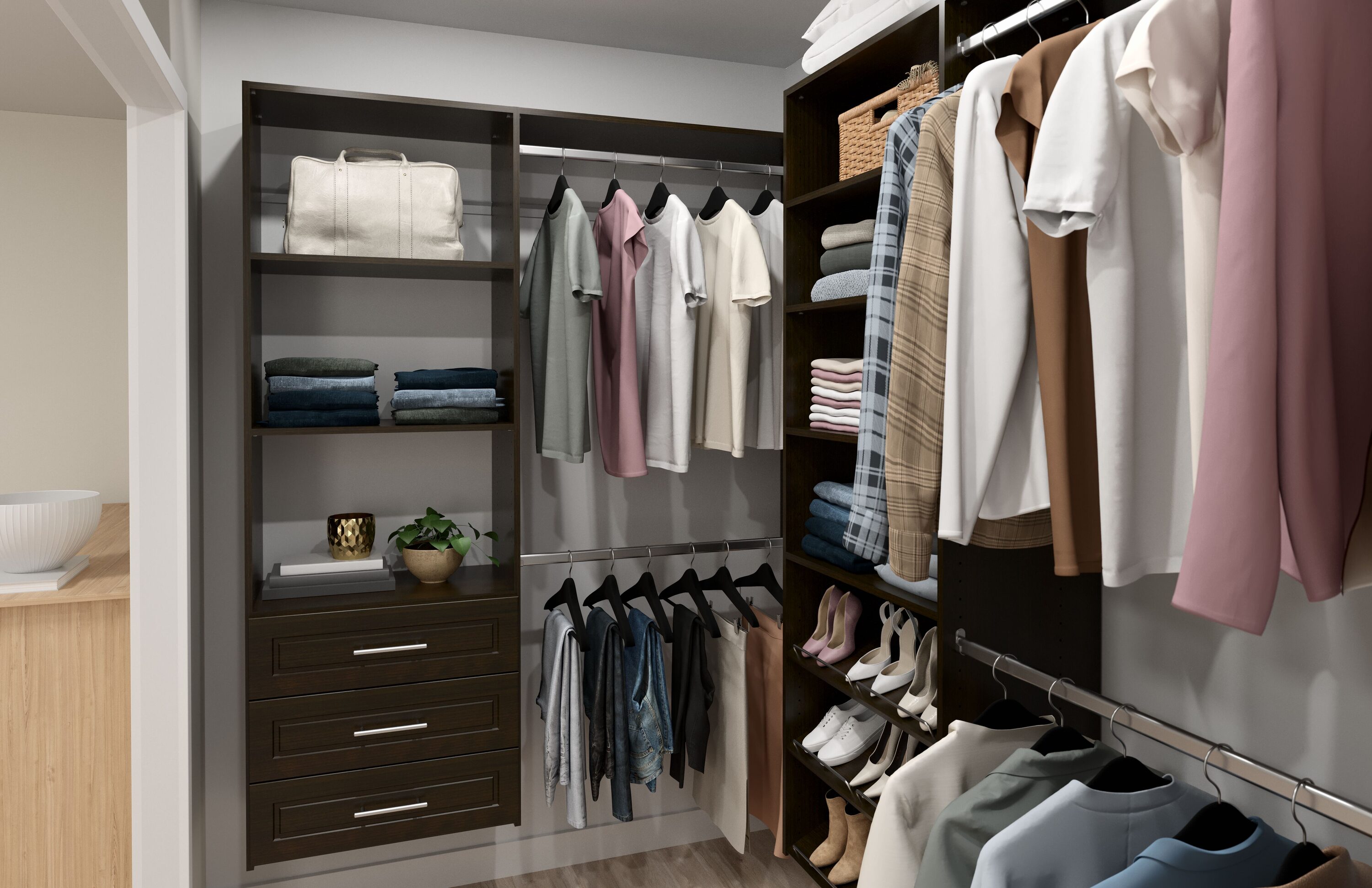 Easy Track 680162-TR Wood-Closet-Accessories - View #4