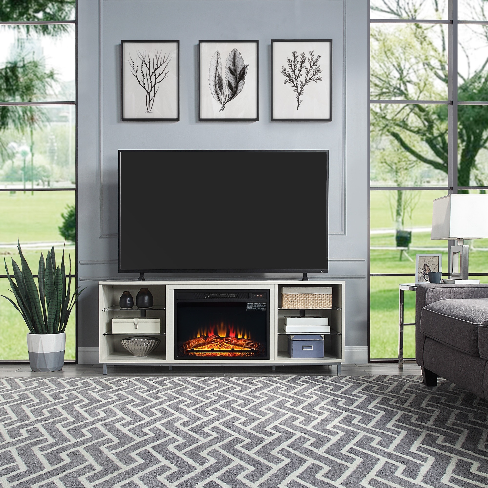 Manhattan Comfort FP4-BG Electric-Fireplaces - View #2