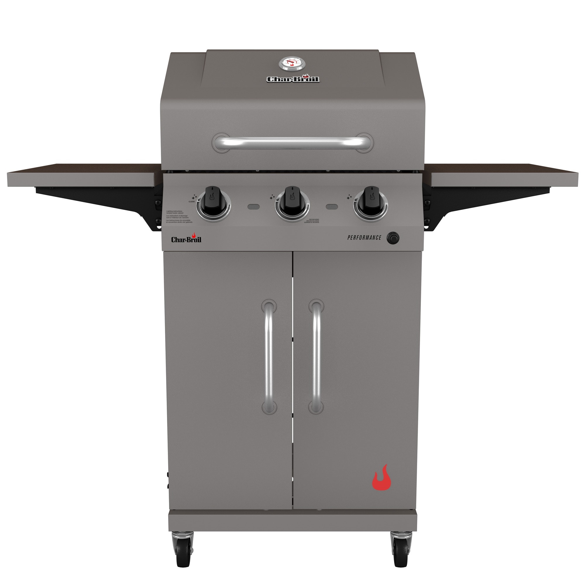 mm desinficere Kig forbi Char-Broil Performance Series Stone 3-Burner Liquid Propane and Natural Gas  Grill in the Gas Grills department at Lowes.com
