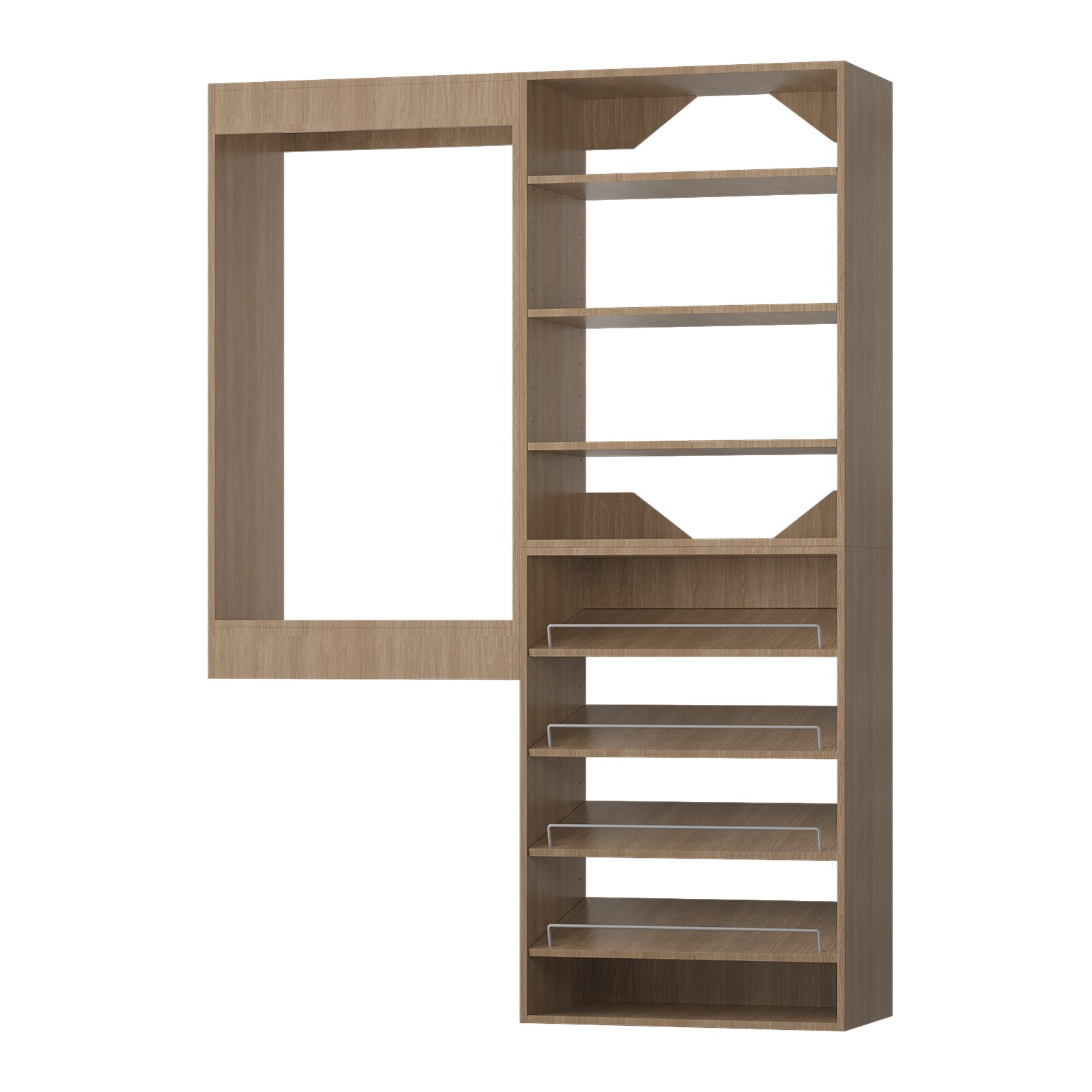 LOVMOR LO-MODEL15-24-ZJL Wood-Closet-Shelves - View #9