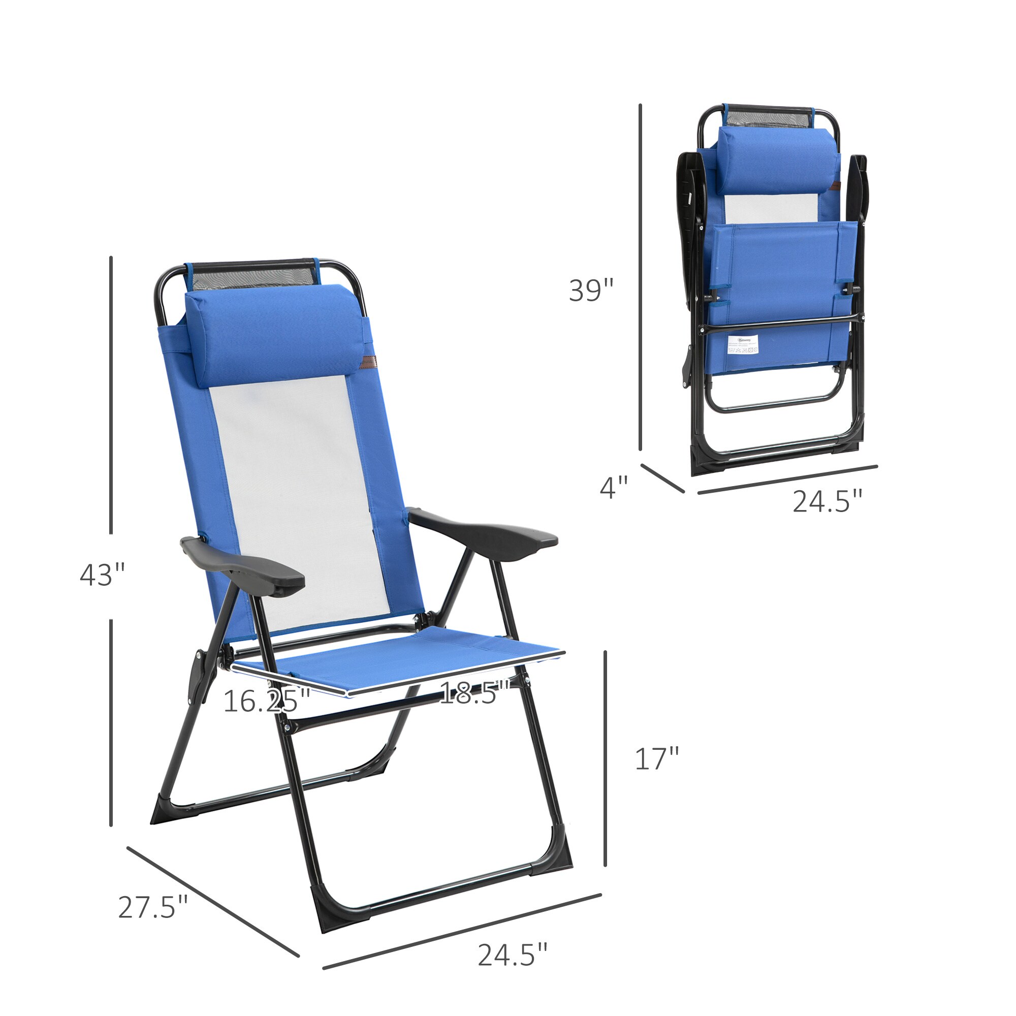 BABOOM BOM-P174070-OR Beach-Camping-Chairs - View #4