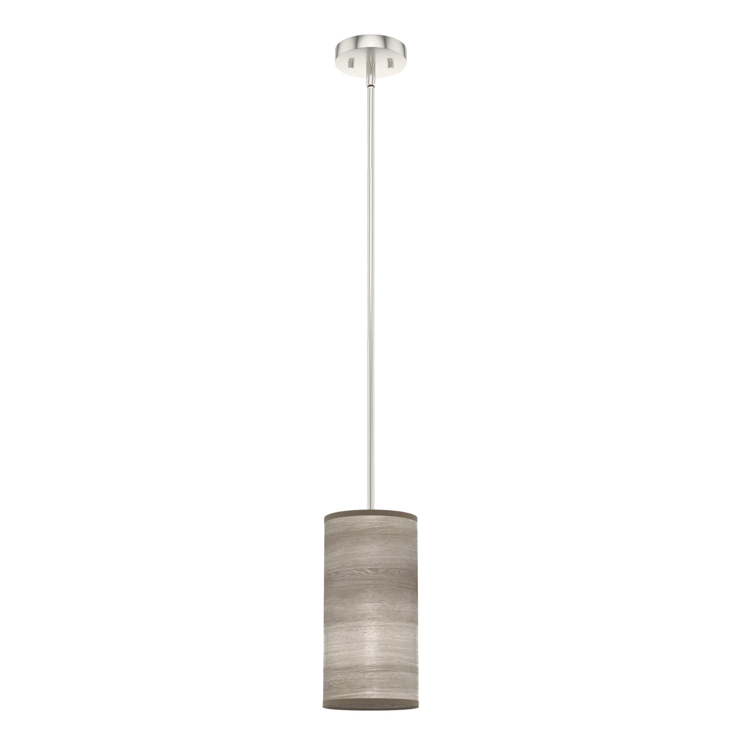 Hunter 19239 Solhaven 1 -Light Light Gray Oak Modern/contemporary Cylinder Mini Hanging Kitchen island light