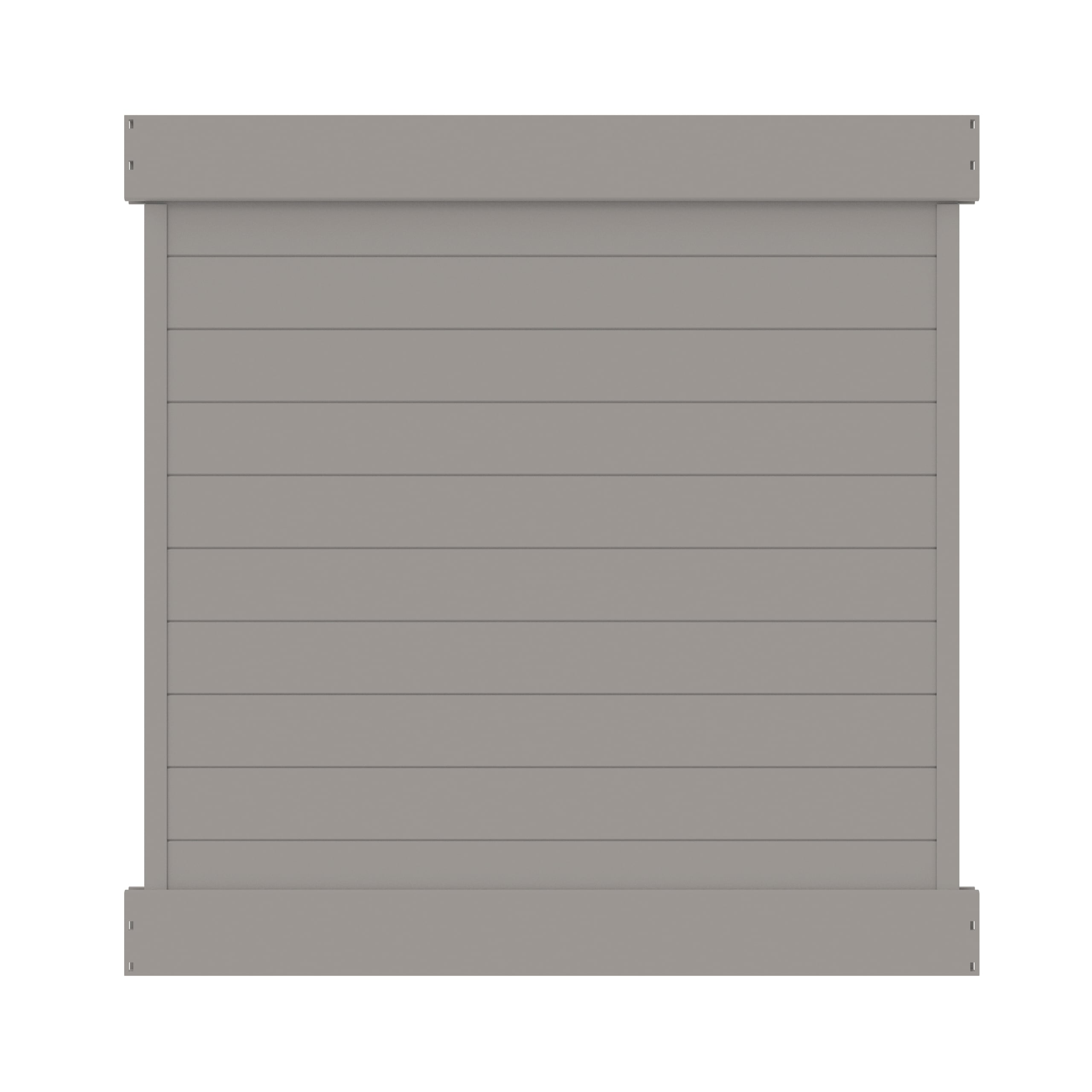 Freedom 73055085 Newbeck 6-ft H x 6-ft W Gray Privacy Vinyl Flat-top Fence panel (Unassembled)