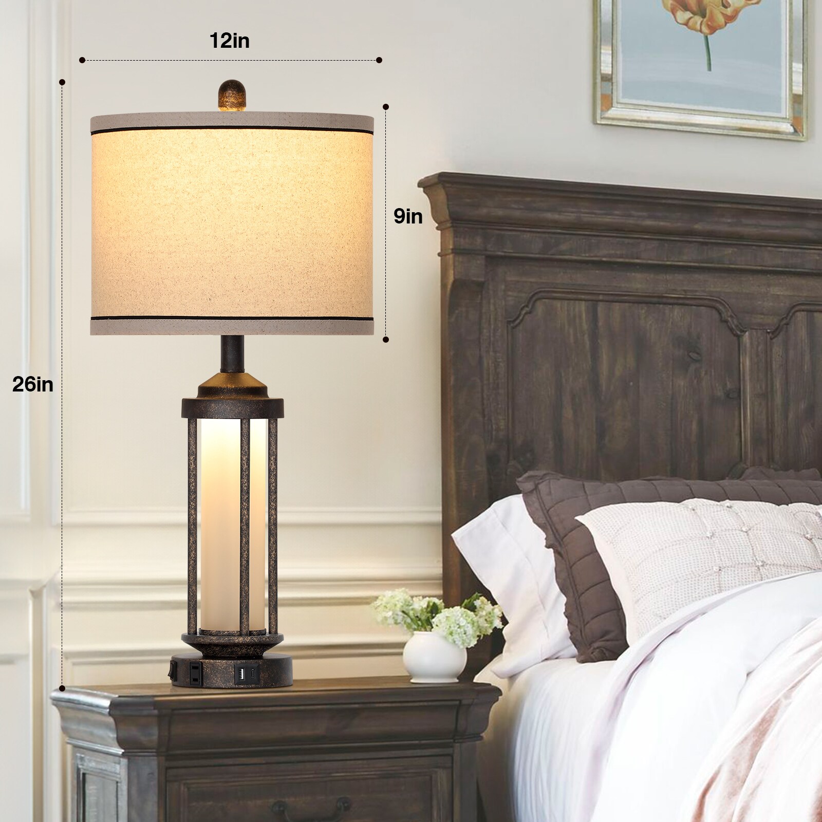 UrFurnishings TD-379 Table-Lamps - View #5
