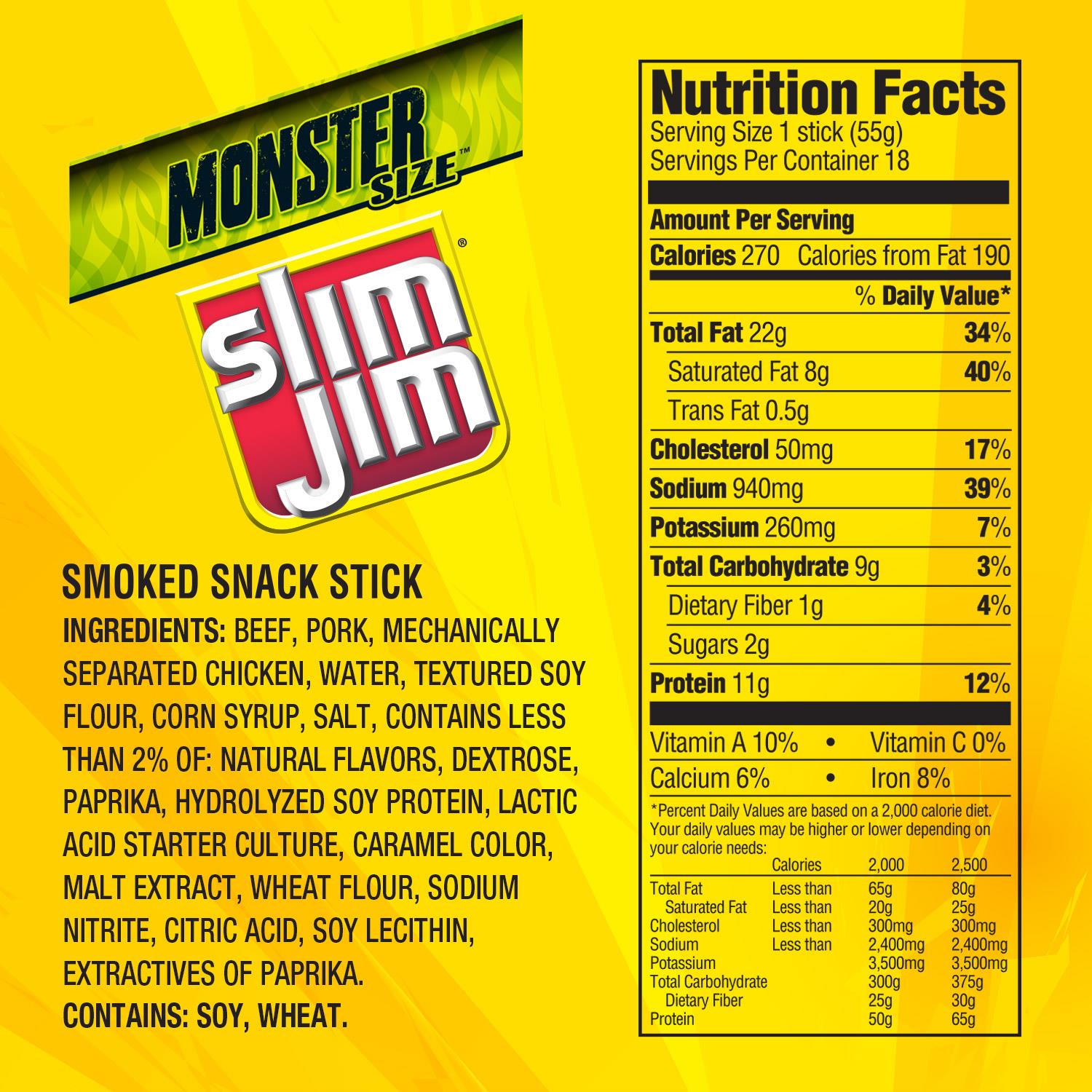 Slim Jim SJMO18 Snack-Candy - View #2