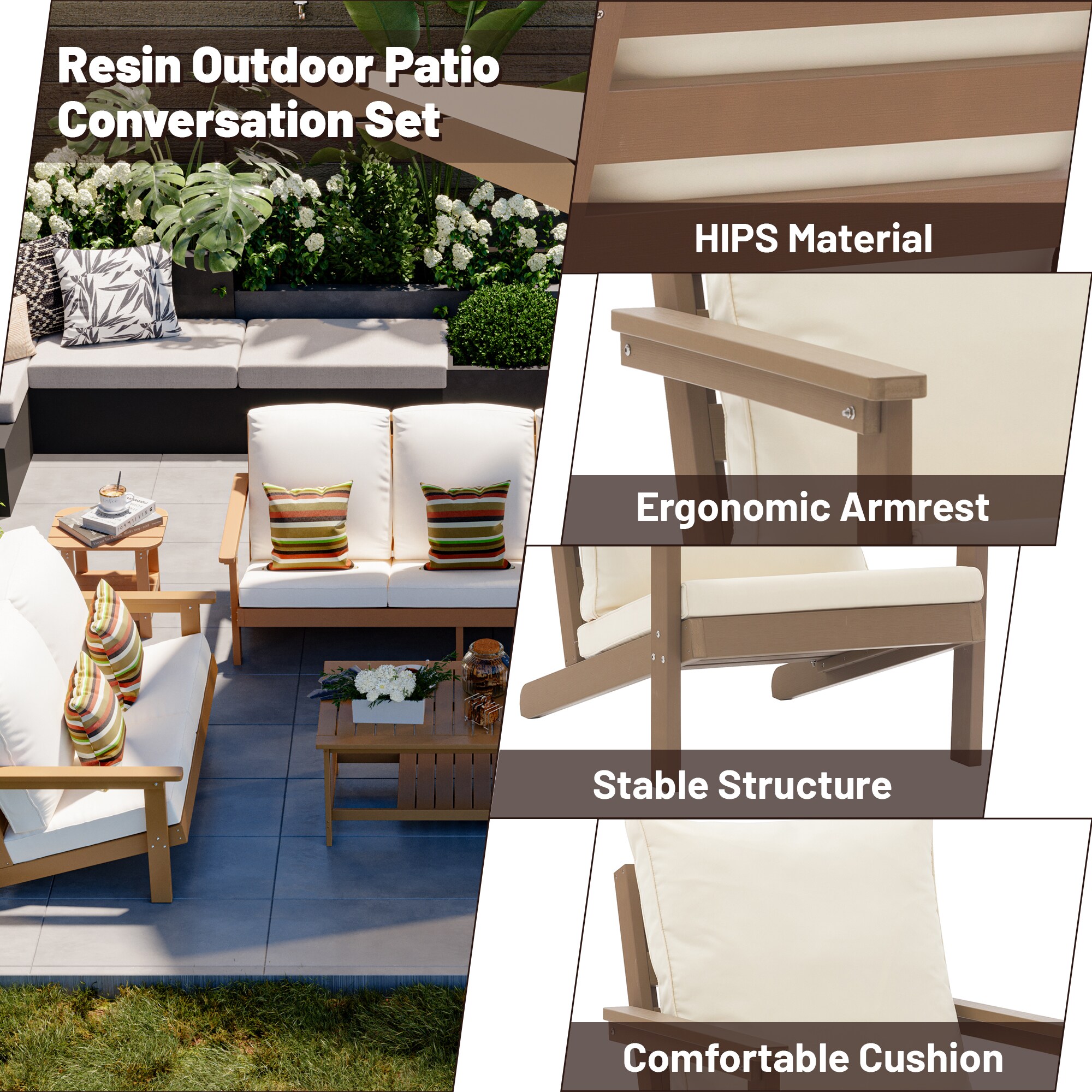 Clihome CL-H6311-42SD Patio-Conversation-Sets - View #7