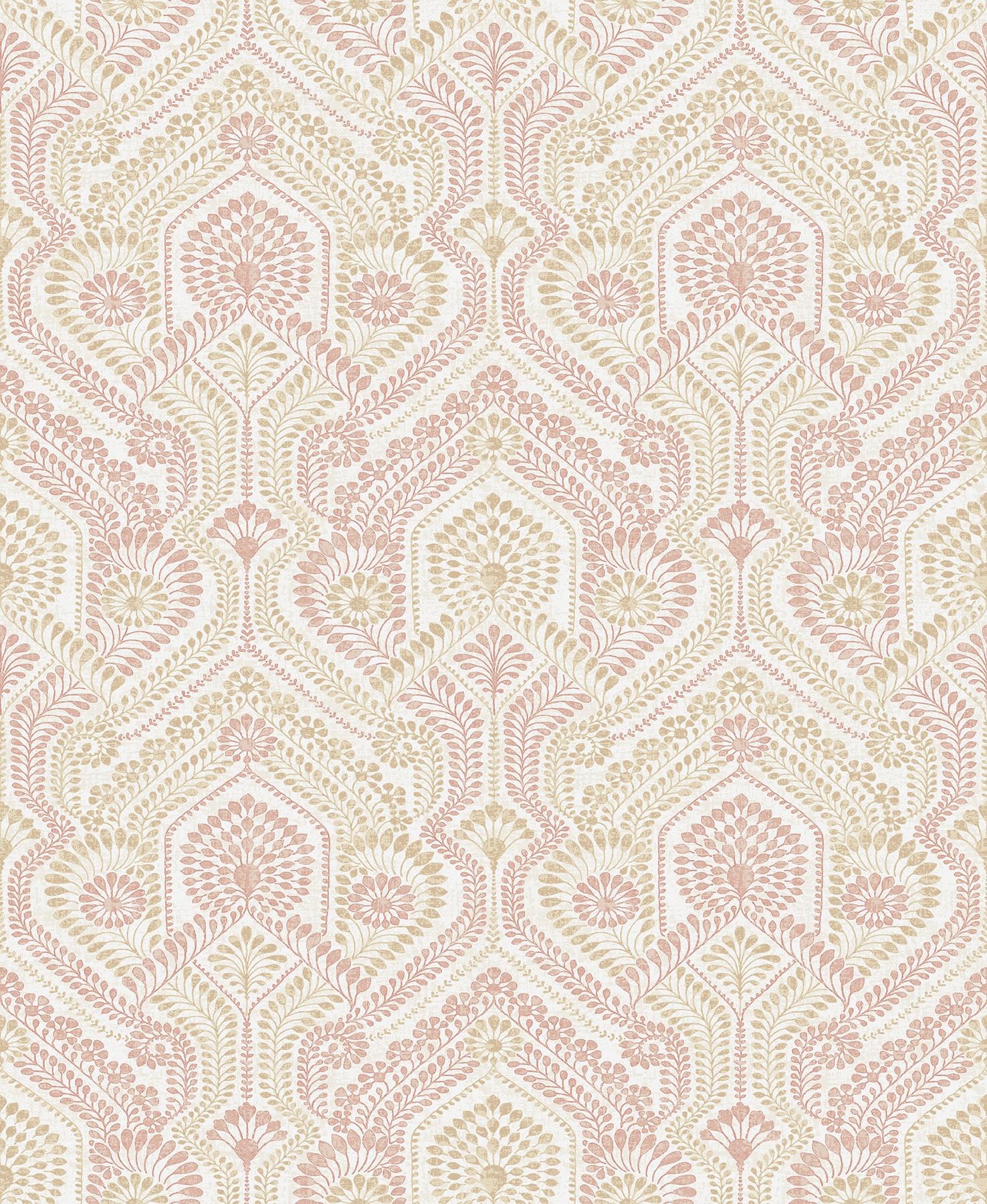 A-Street Prints 4074-26613 Georgia 56.4-Sq. Feet Pink Non-woven Ivy/Vines Unpasted Wallpaper