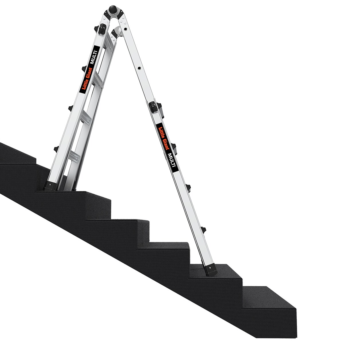 Little Giant Ladders Multi M17 18-ft Reach Type 1a- 300-lb Load Capacity Telescoping Multi-Position Ladder