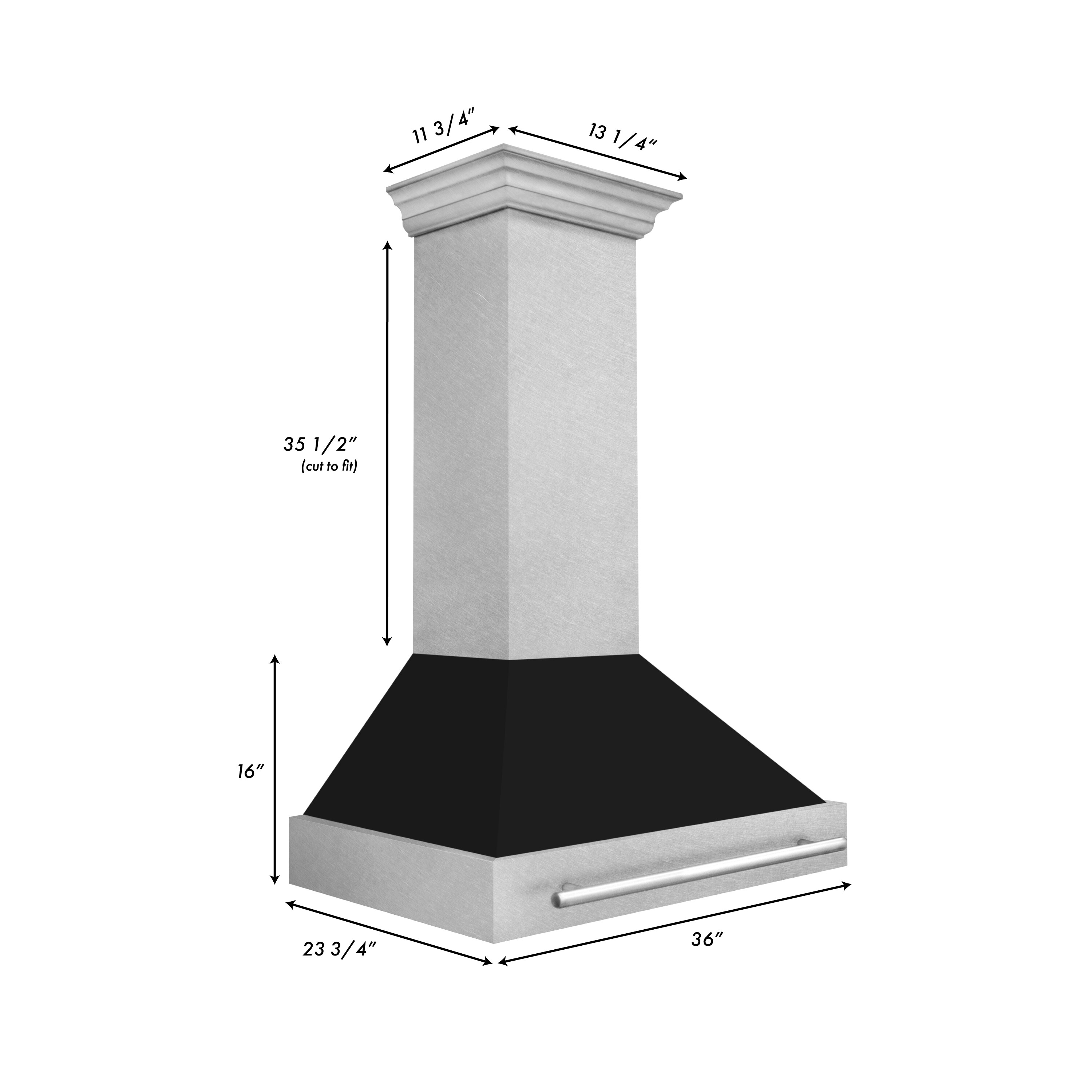 ZLINE KITCHEN & BATH 8654SNX-BLM-36 Wall-Mounted-Range-Hoods - View #4