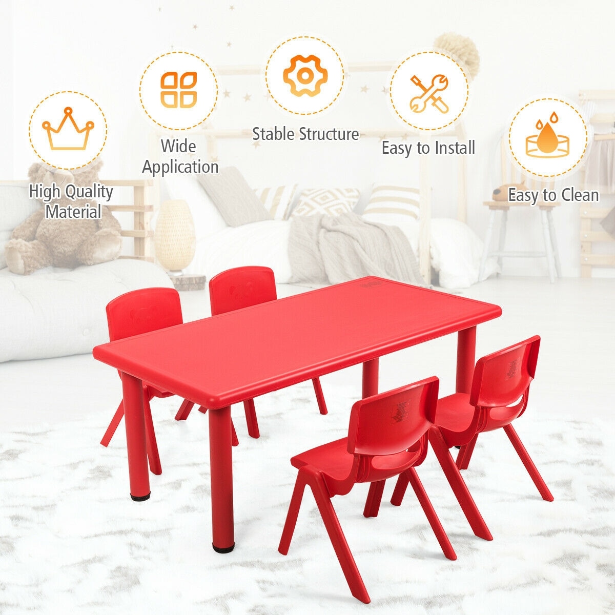 CASAINC WF-HYSN-64567RE Kids-Play-Tables - View #3