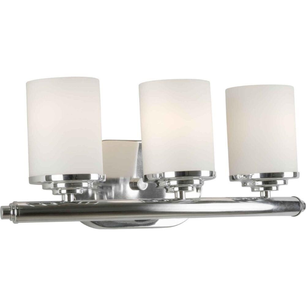  LW-FT510702 18-in 3-Light Chrome Transitional Vanity Light Bar
