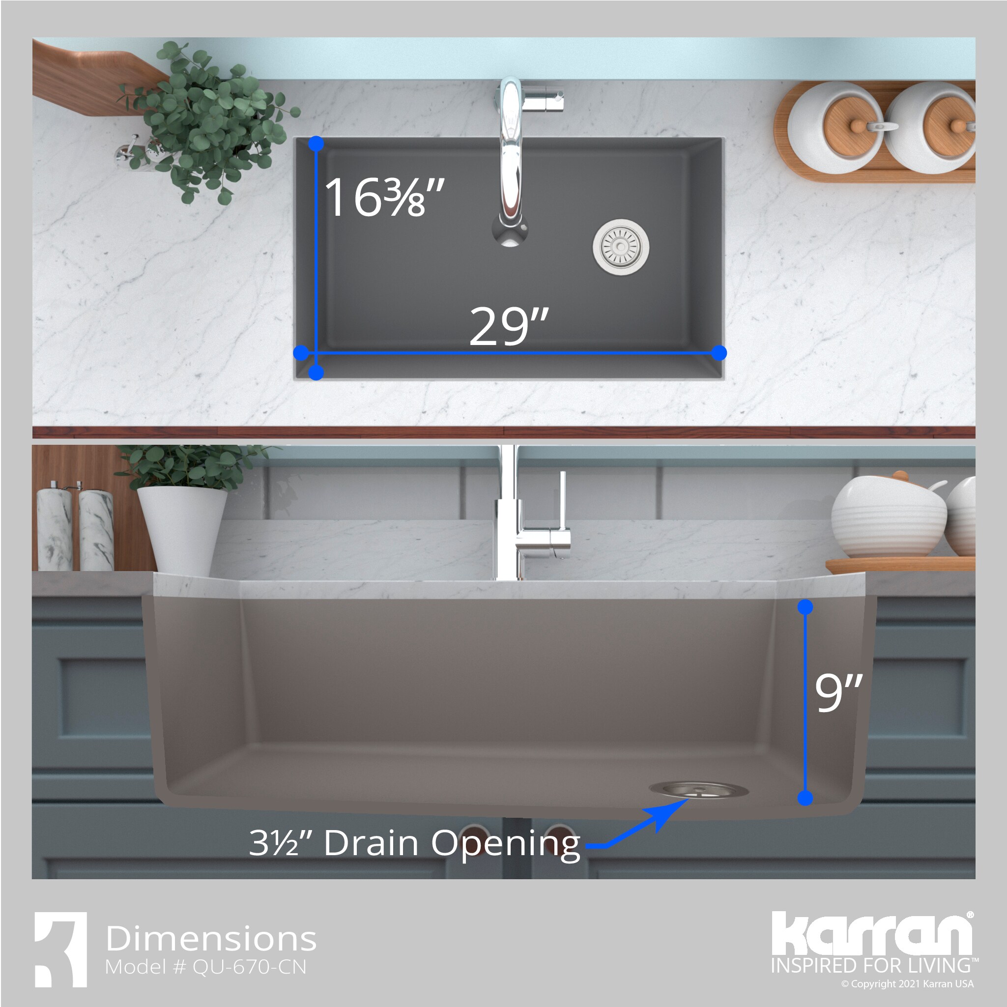 Karran QU-670-CN-PK1 Kitchen-Sinks - View #9