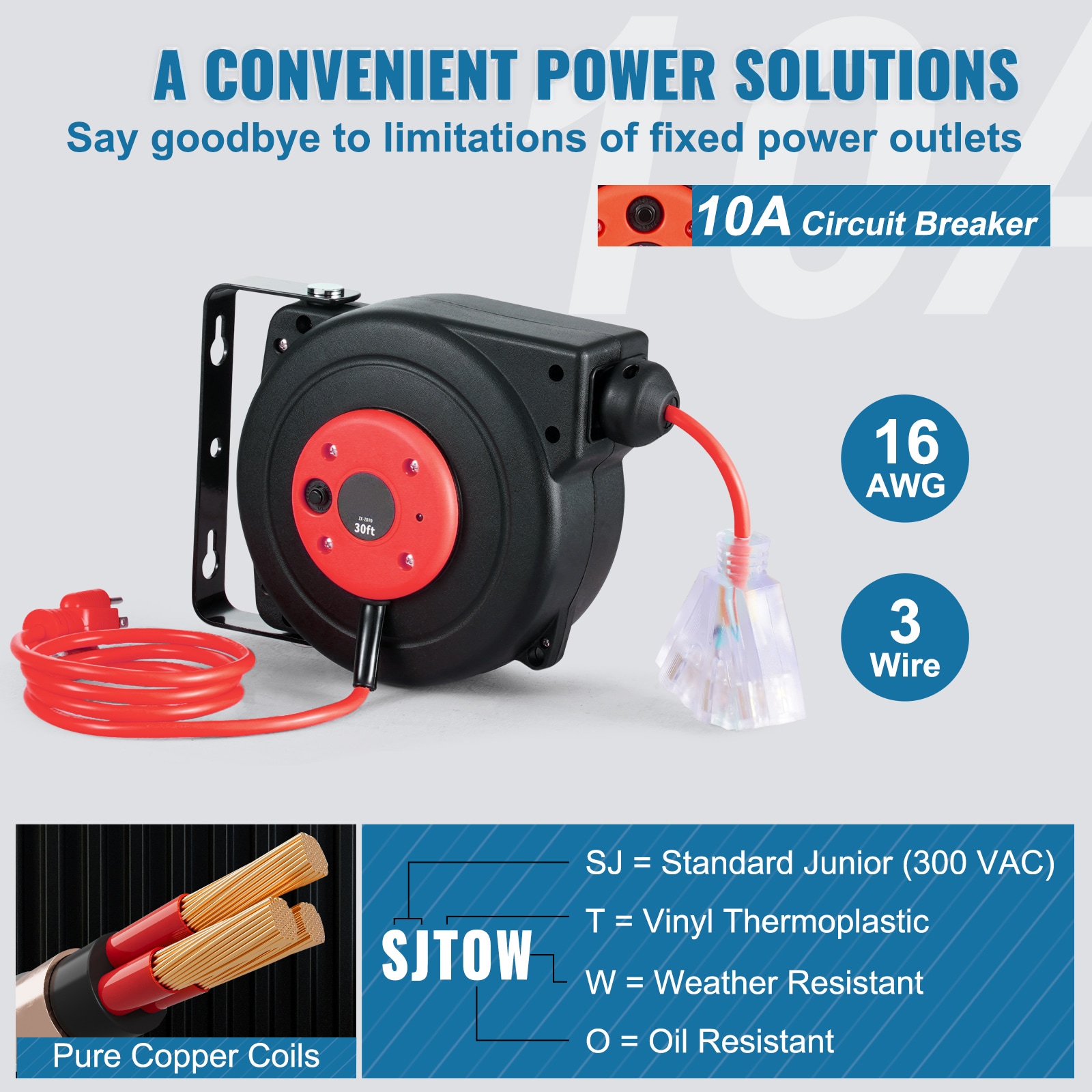 Mecale YAS-H01M9X Electrical-Extension-Cords - View #4
