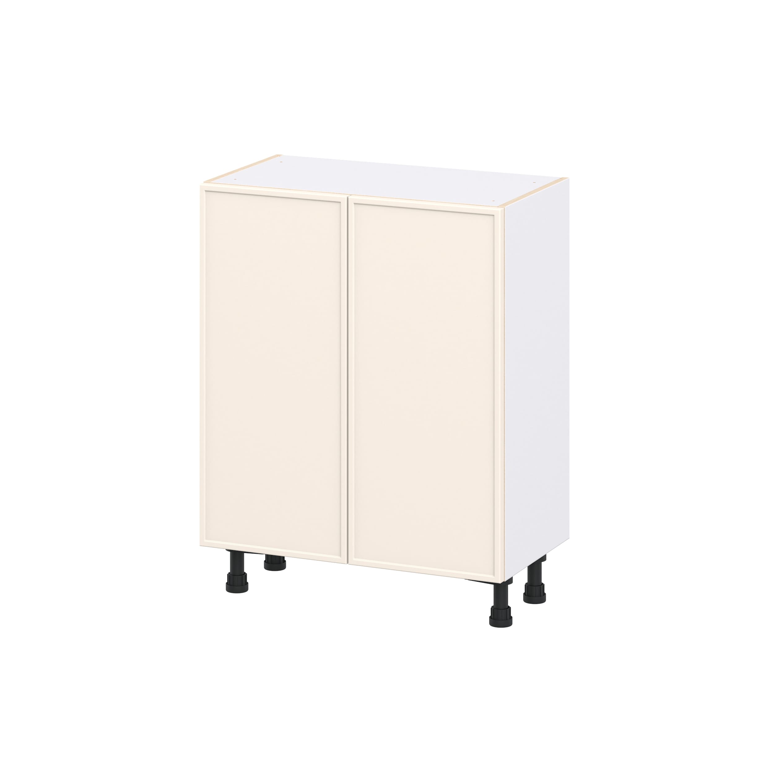 Hugo&Borg Chapel Hill 27-in W x 34.5-in H x 14.91-in D Washed Linen Painted Base Fully Assembled Cabinet Flat Panel Slim shaker
