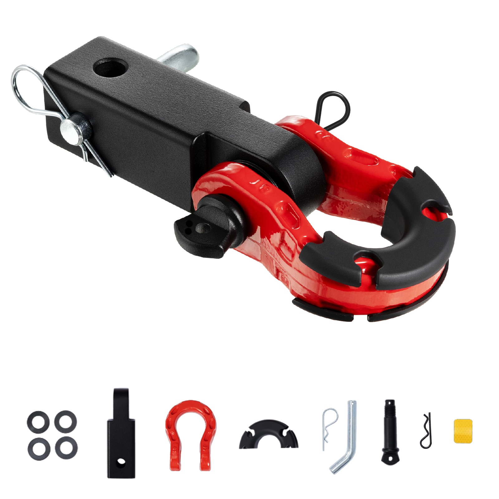 SVOPES Hitch Receiver Shackle. 65900 lbs Capacity. 2inch Receiver. D Ring Shackle and Trailer Hitch Lock Pin. Heavy-Duty Towing Equipment for Trucks. Jeeps. Off-Road Vehicles #SVOPESZJHJG2I08825V0