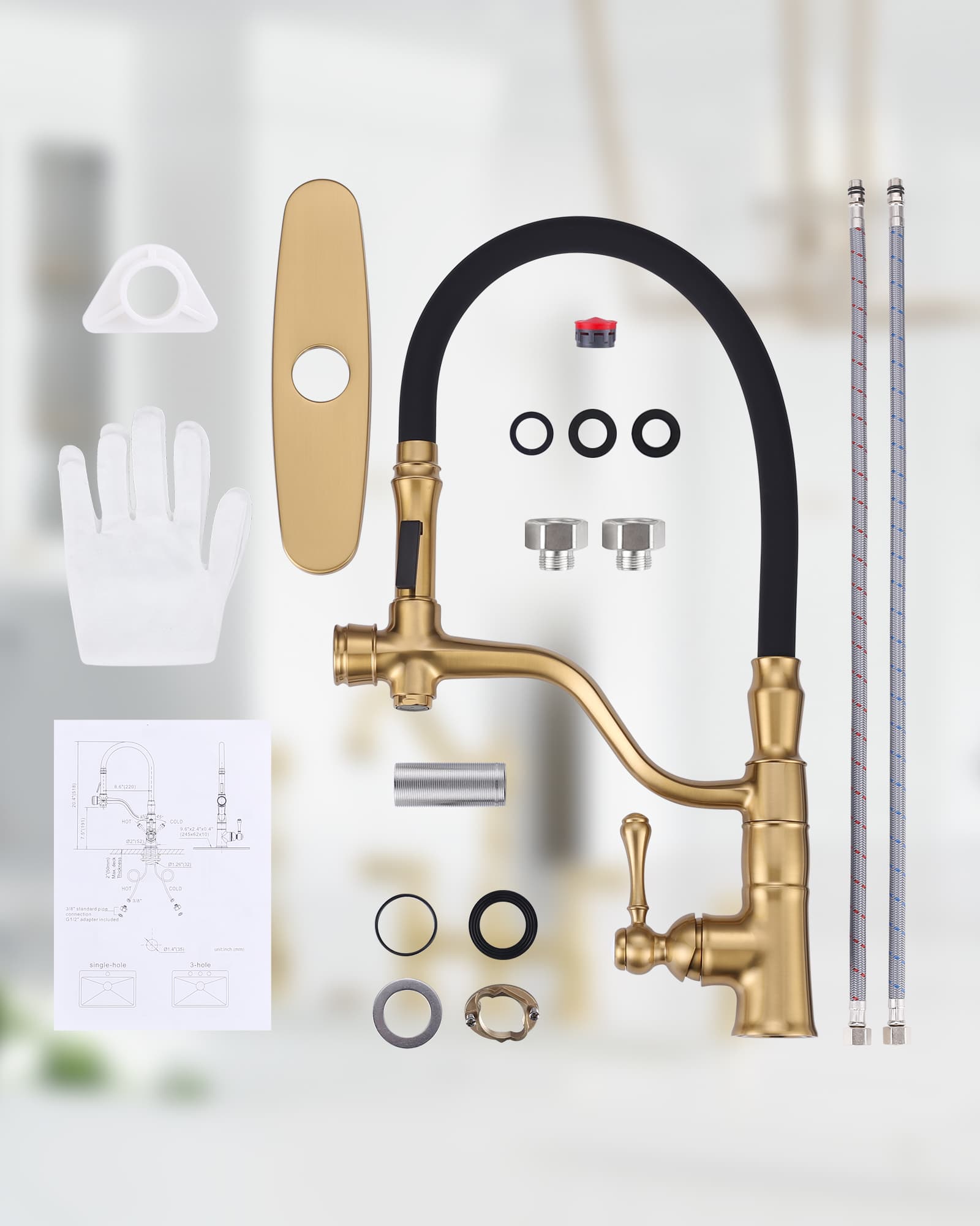 ALEASHA AL-1A22G Kitchen-Faucets - View #6