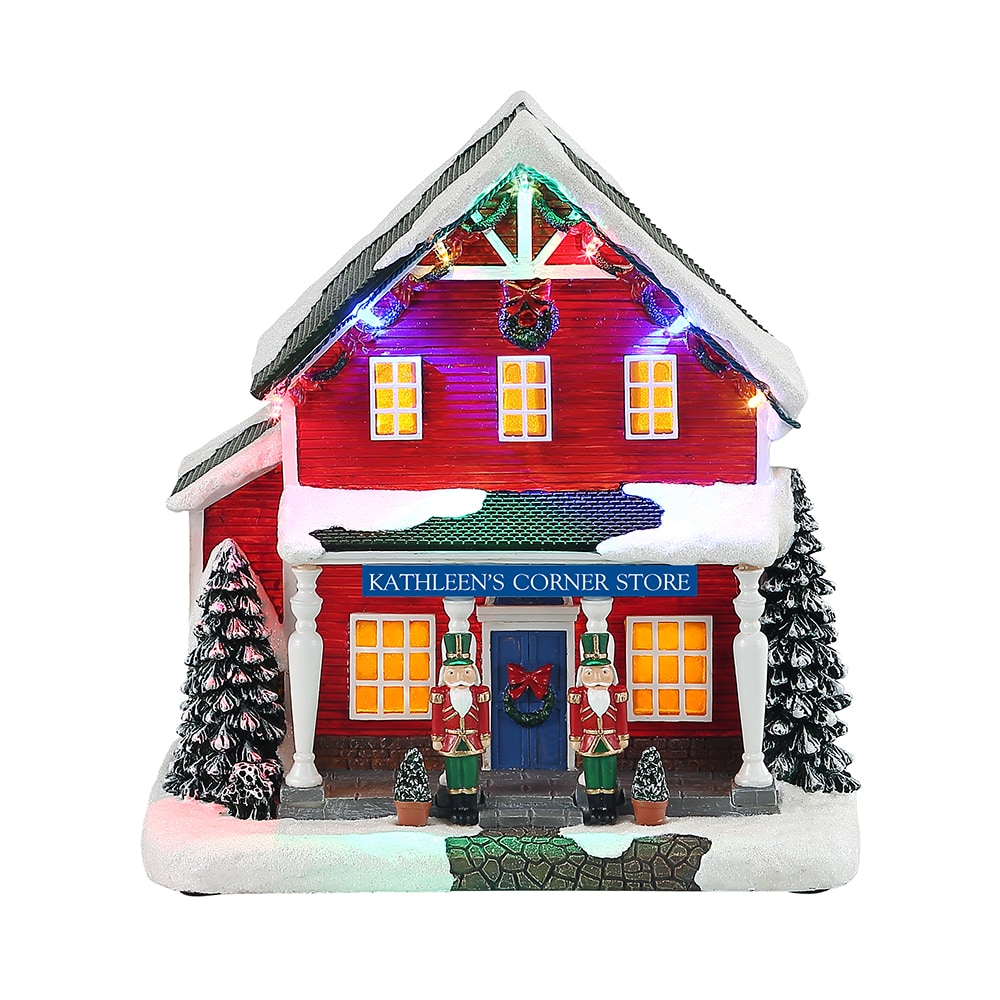 NOLITOY Christmas Glow House Led Christmas House Christmas Village Scene  Christmas Lighted Village Christmas Tree Hanging House Woodsy Decor  Christmas