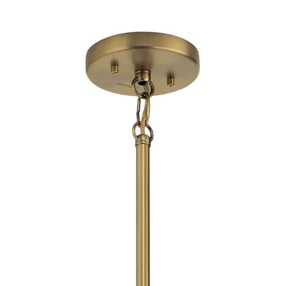 Kichler Darton 4-Light Brushed Natural Brass Transitional Clear Glass ...