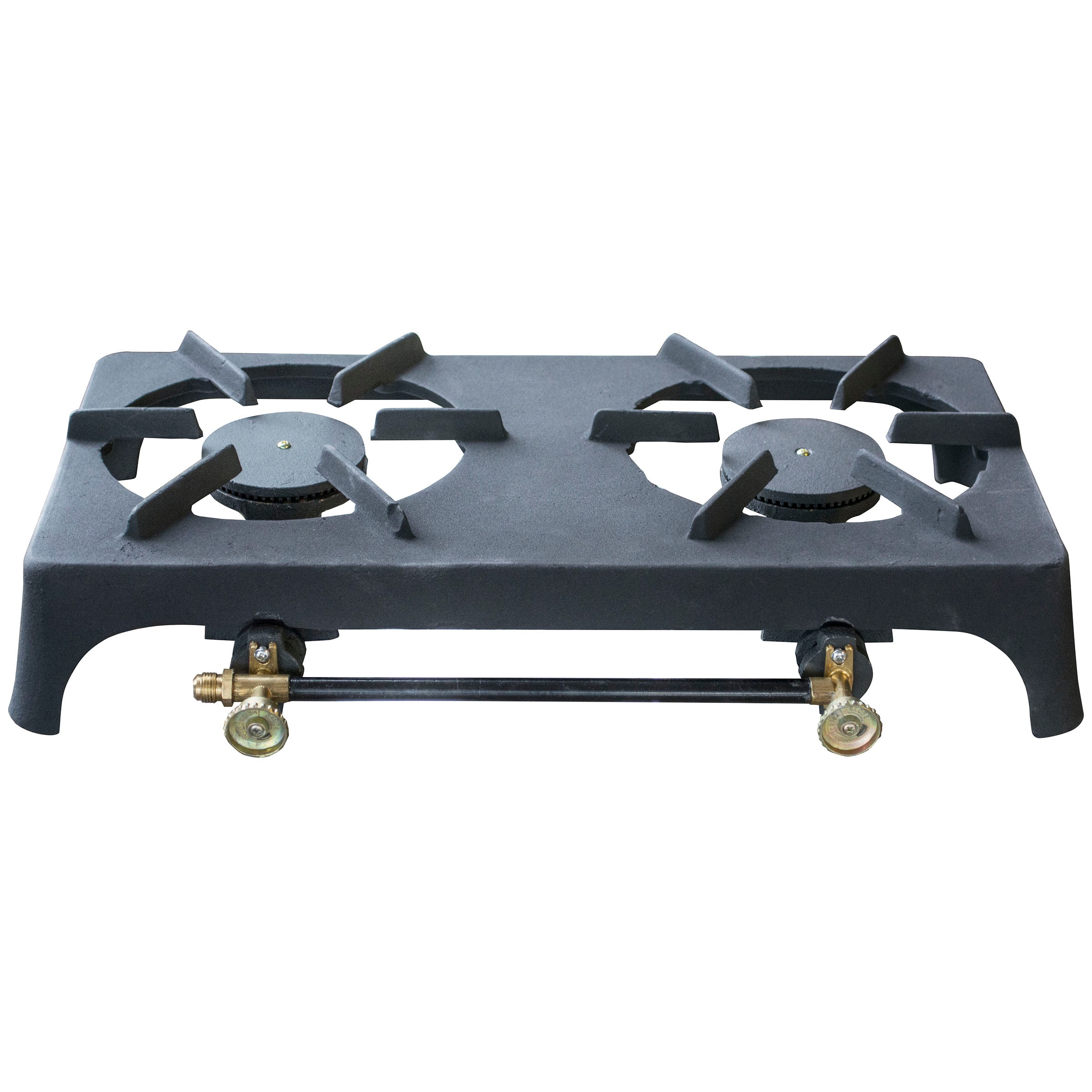 Cast Iron Double Rings Gas Stove Burner, 2 Rings Camping Cooker