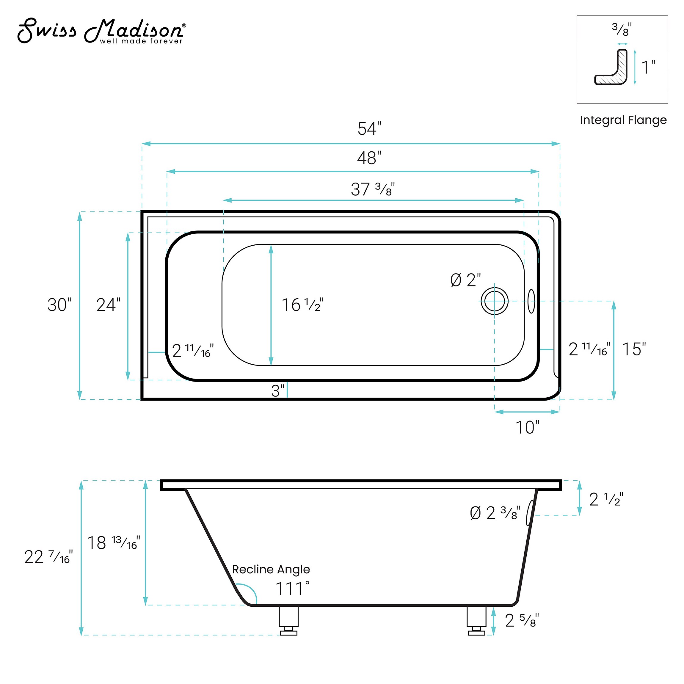 Swiss Madison SM-25-ABLAU05WH bathtubs - View #5