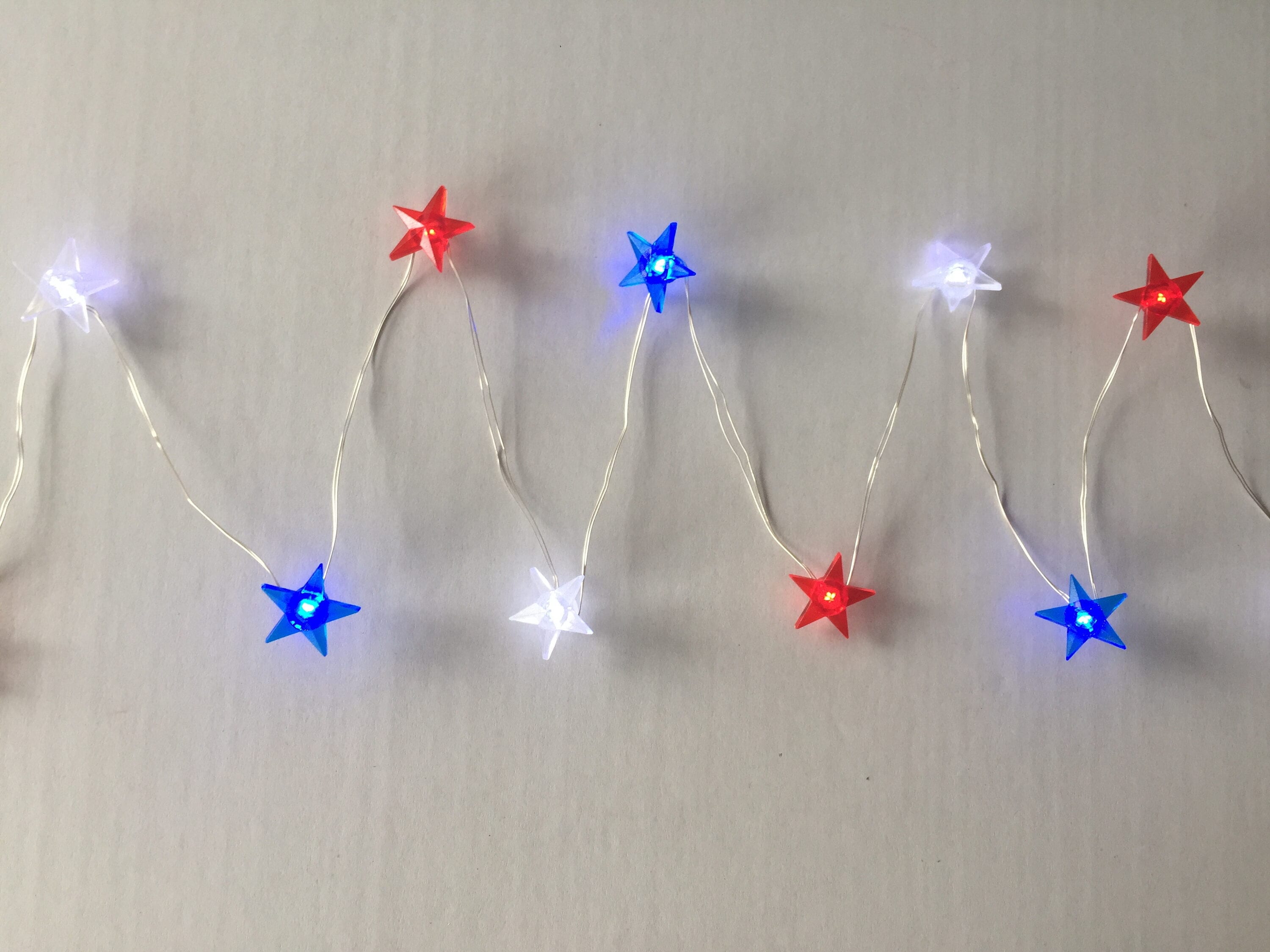 Holiday Living ES63-739 Polyresin Indoor String lights Patriotic 4th of July Decor