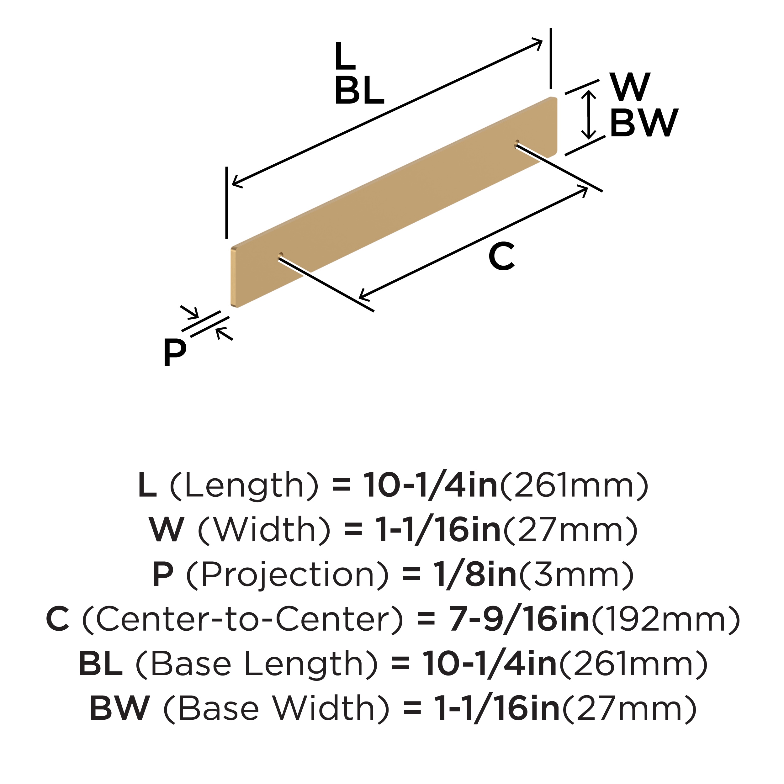 Amerock BP37605CZ Drawer-Hardware - View #3