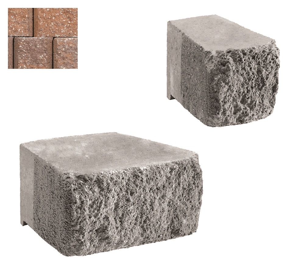 Belgard 16250557 6-in H x 17.75-in L x 9-in D Gascony Tan Concrete Retaining Wall Block