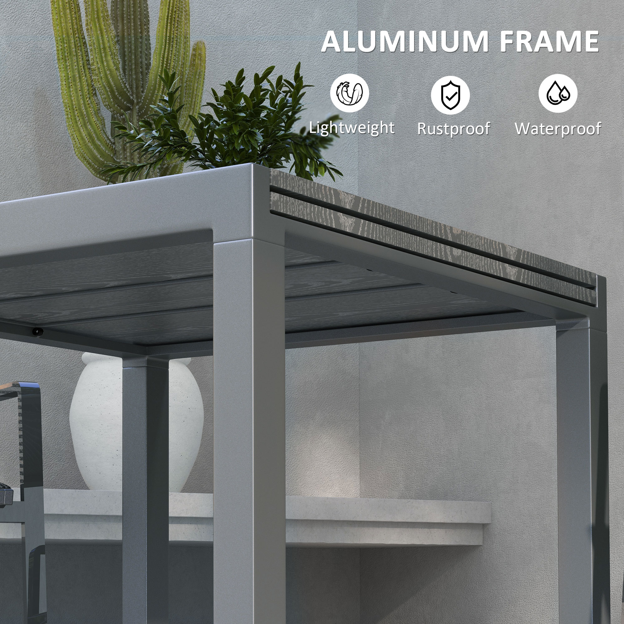 Outsunny 84G-395V00CG Patio-Tables - View #5