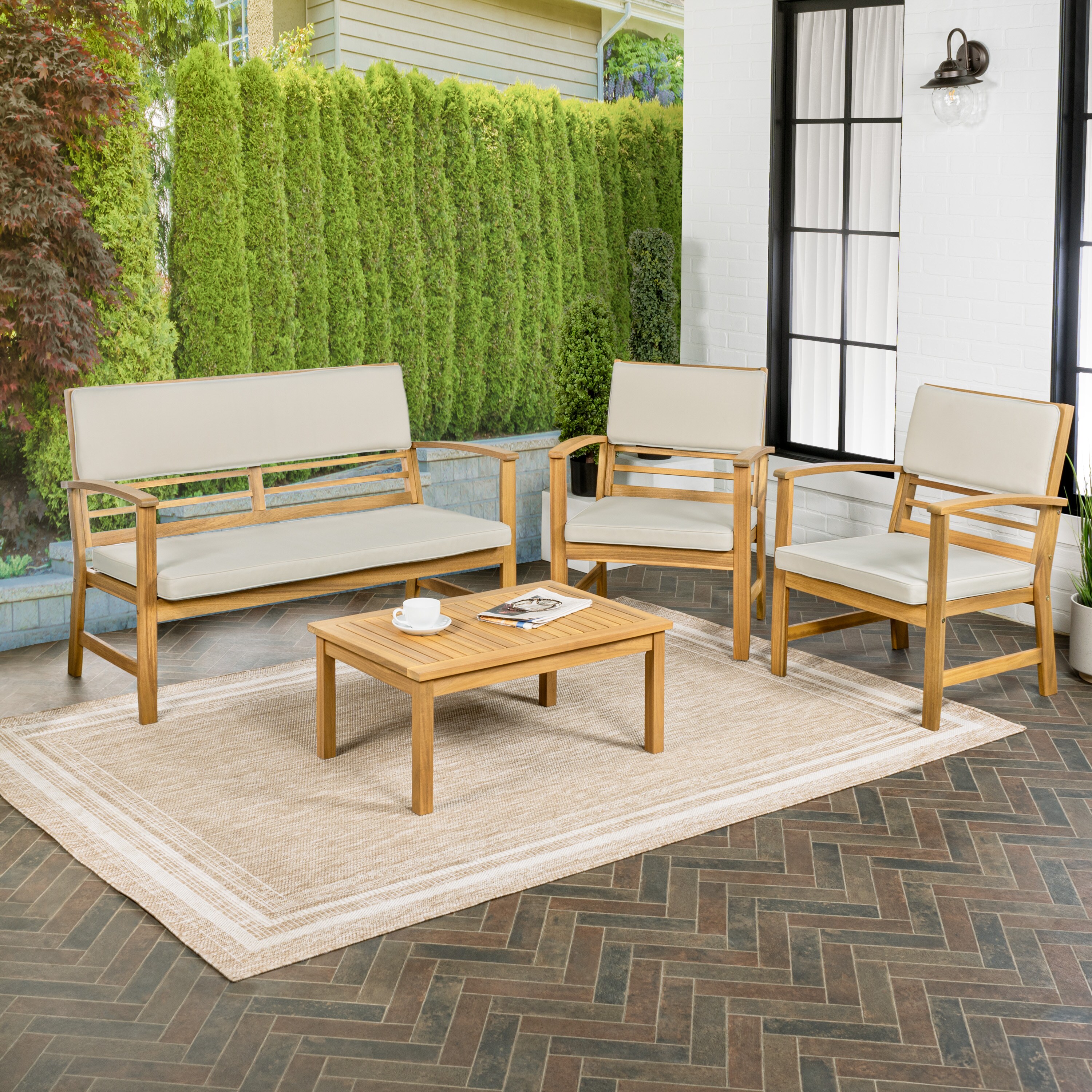 JONATHAN  Y LVG1000A-4SET Patio-Conversation-Sets - View #2