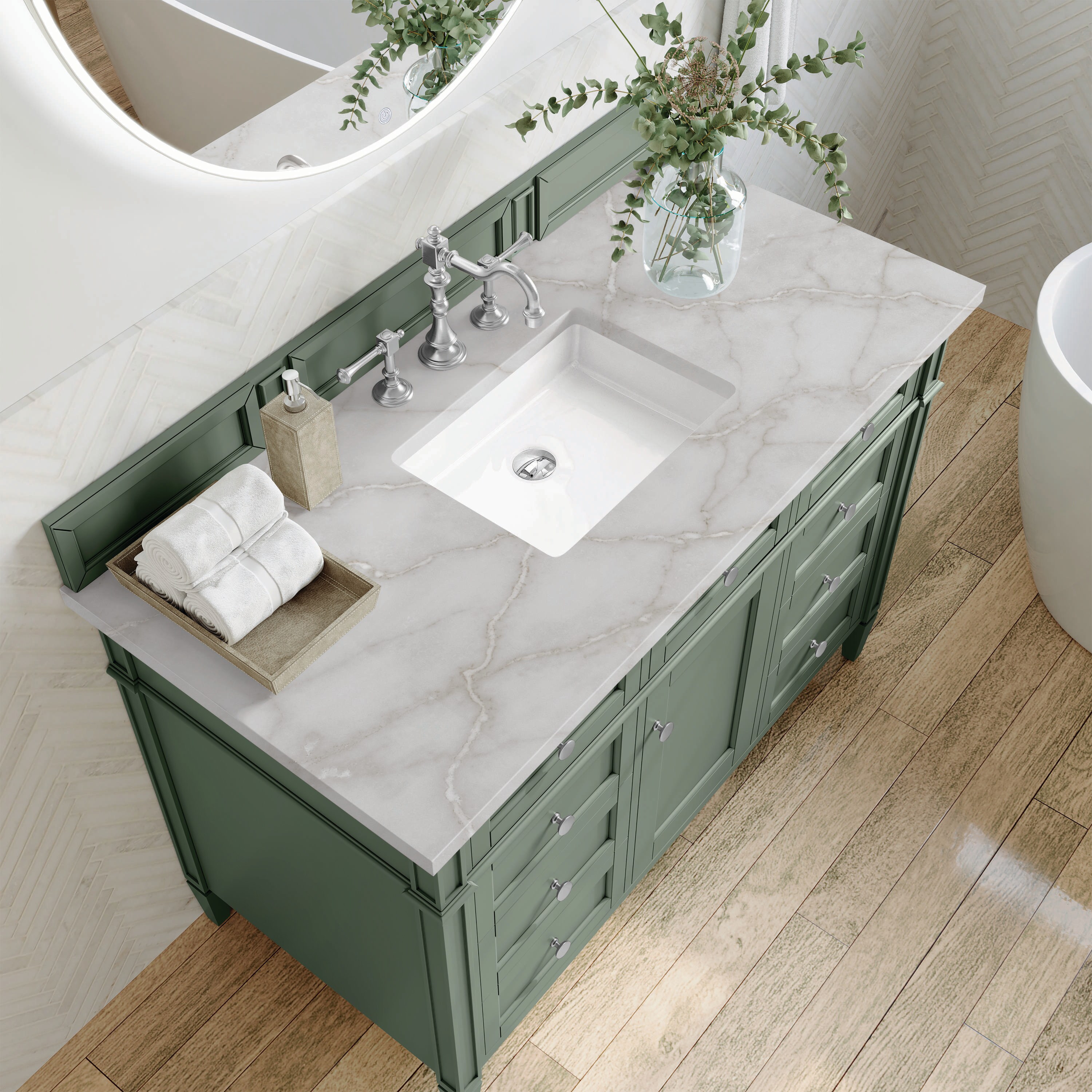 James Martin Vanities 650-V48-SC-3VSL Bath-Vanity-Combo - View #4