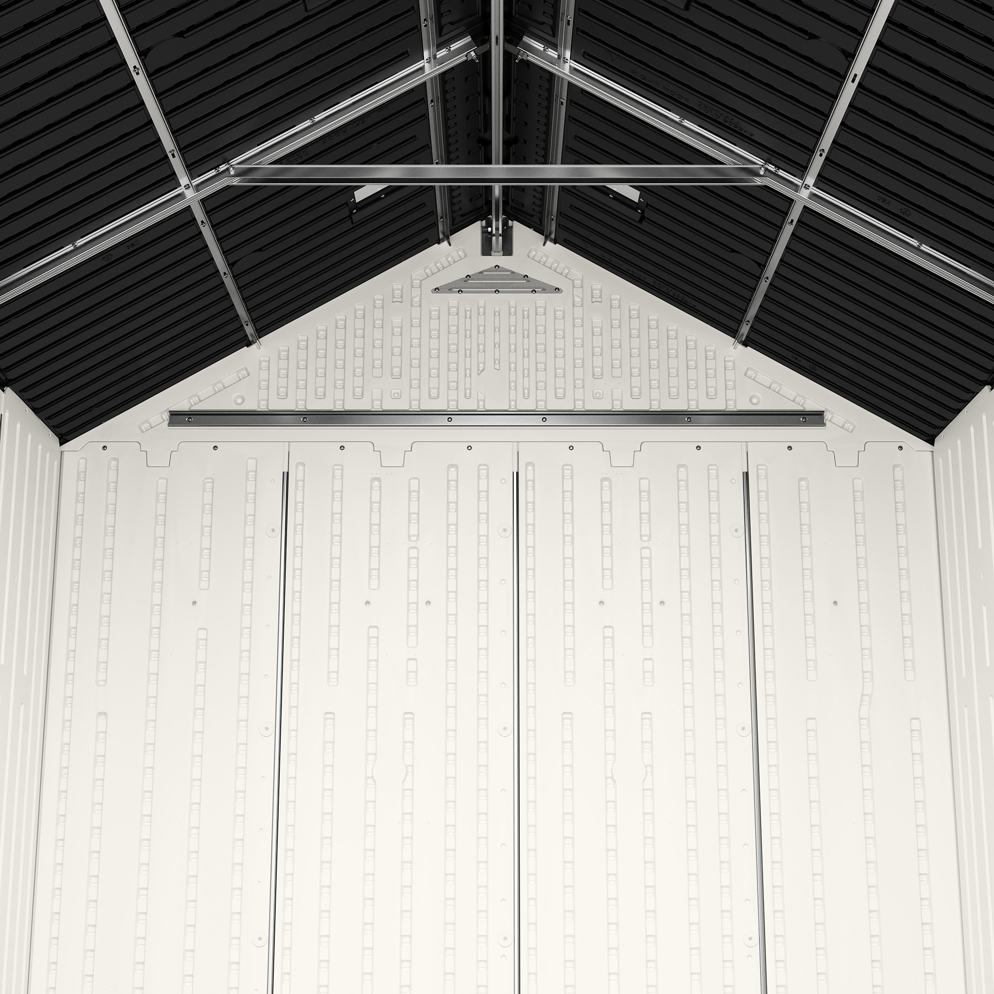 Ridgeland 7' x 7' All-Weather Resin Storage Shed with Lockable Doors