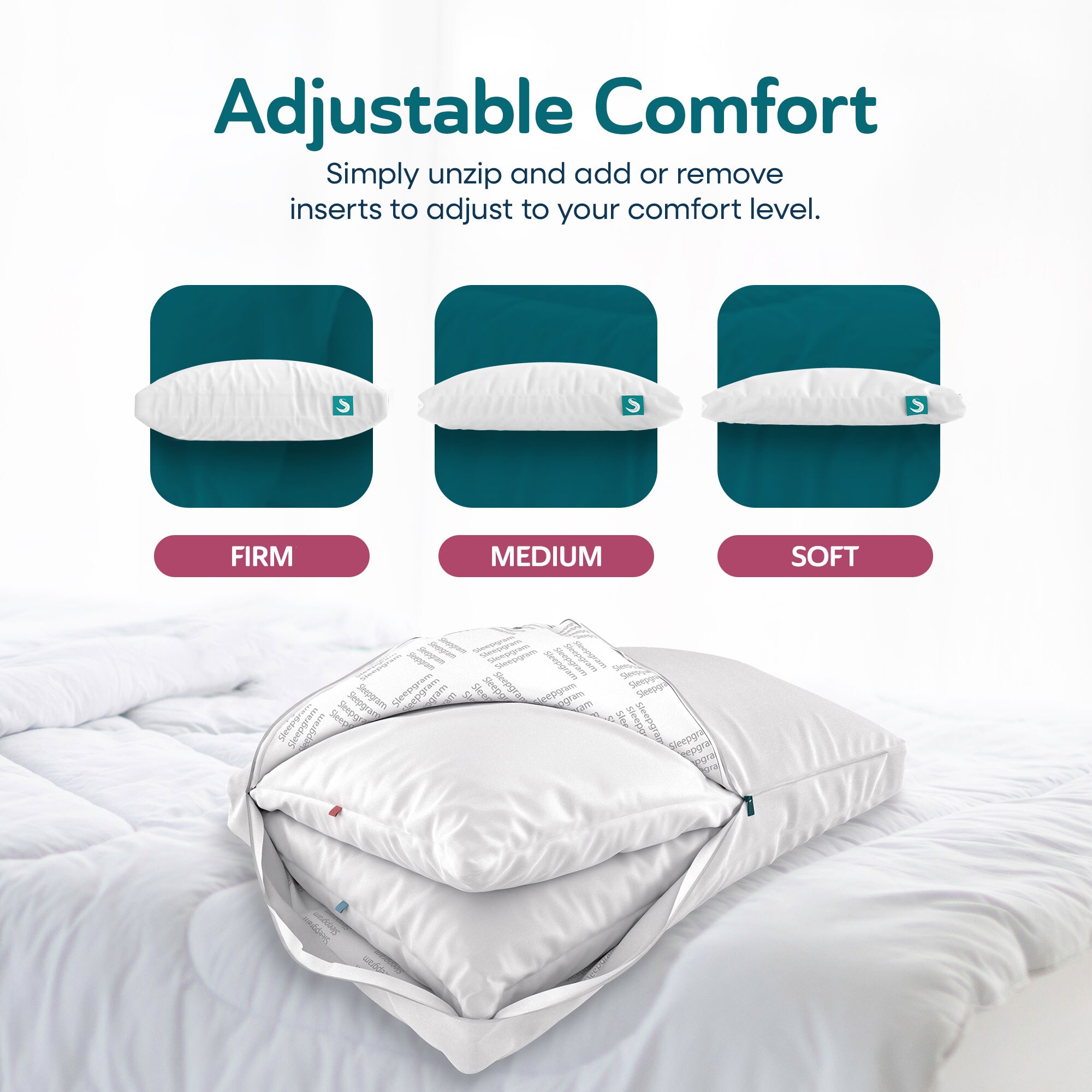 Sleepgram 298897 Bed-Pillows - View #2